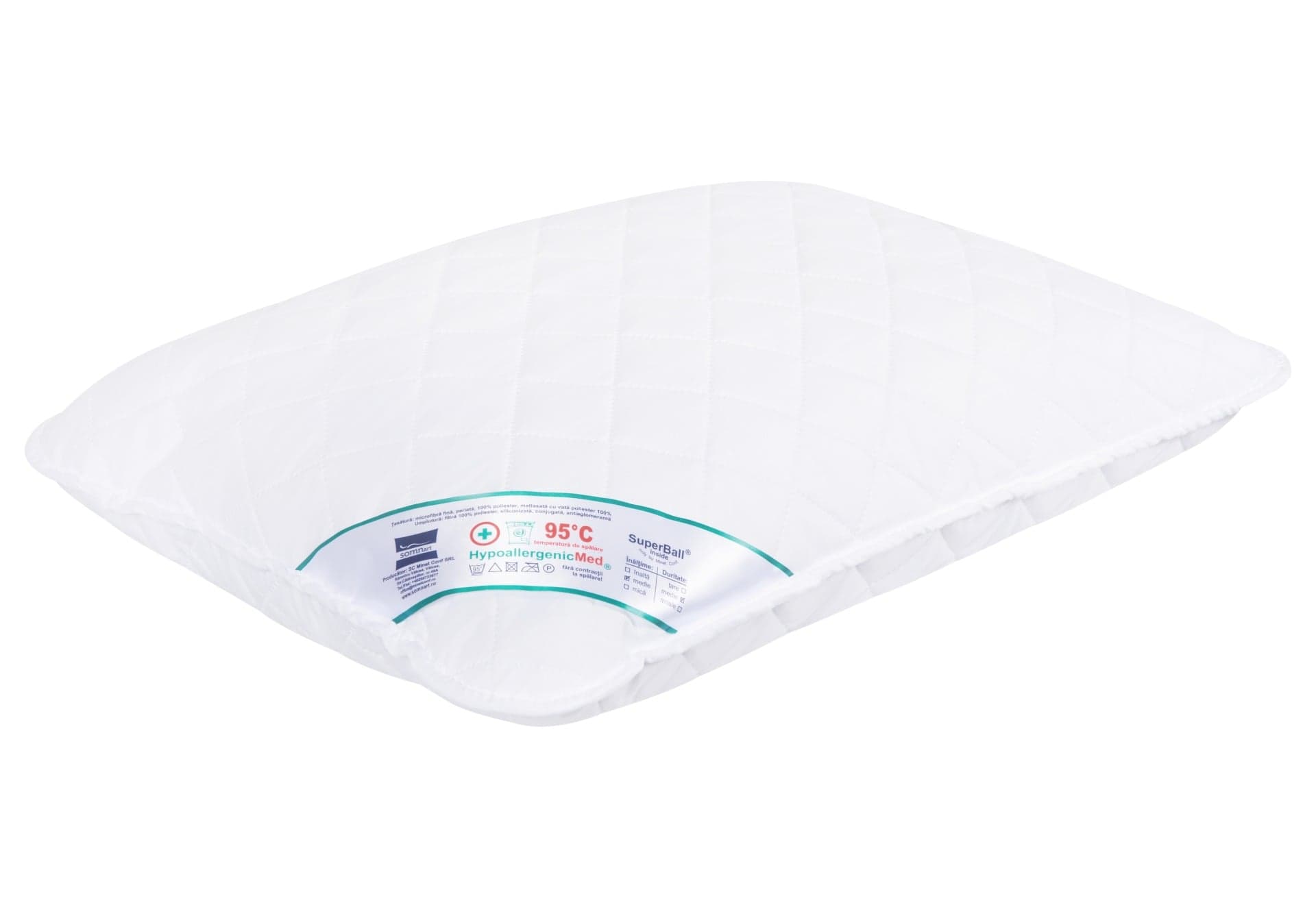 Perna Somnart HypoallergenicMed, lavabila la 95°C, 40 x 50 cm - 5