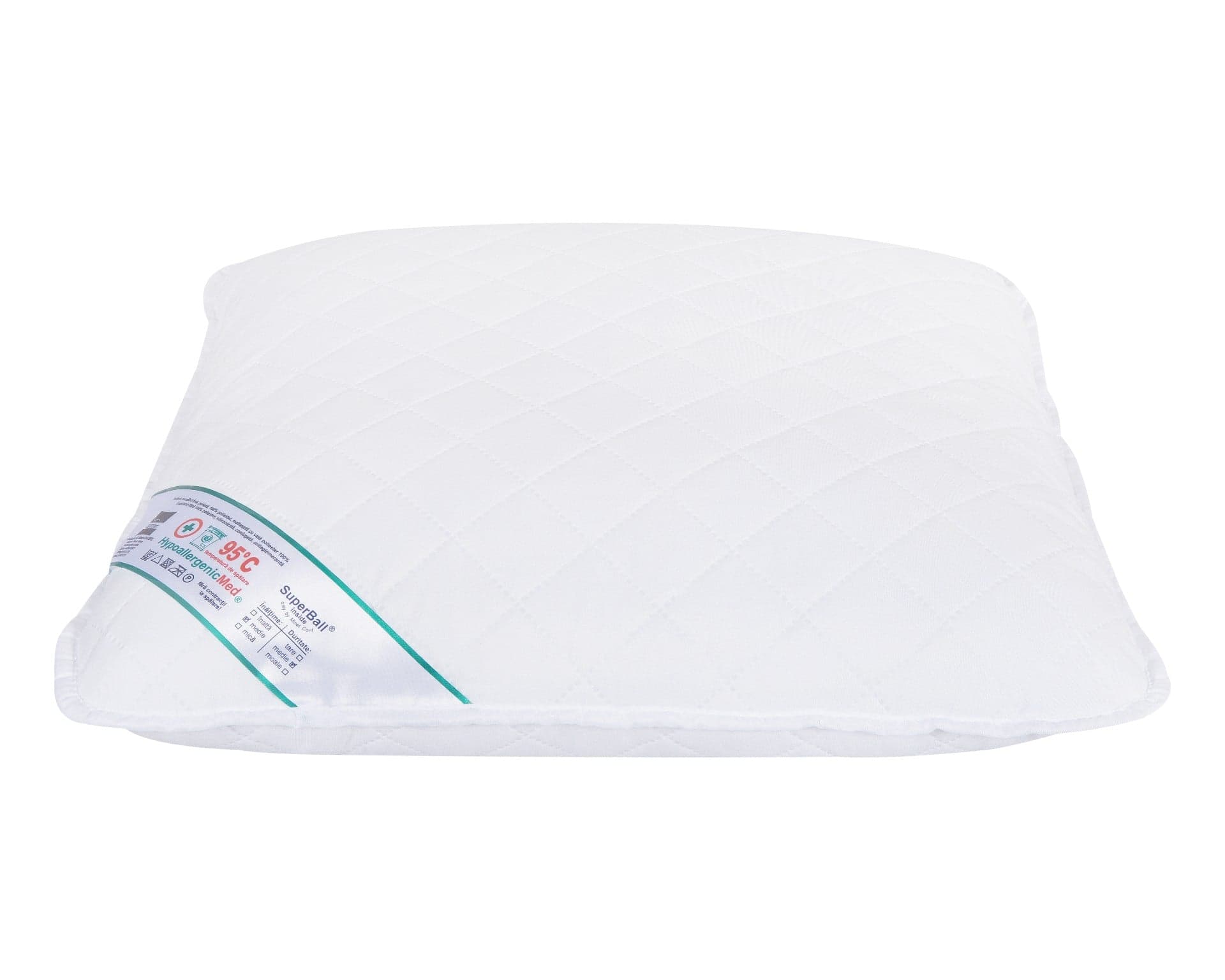 Perna SomnART HypoallergenicMed, lavabila la 95°C - 80 x 80 cm - 2