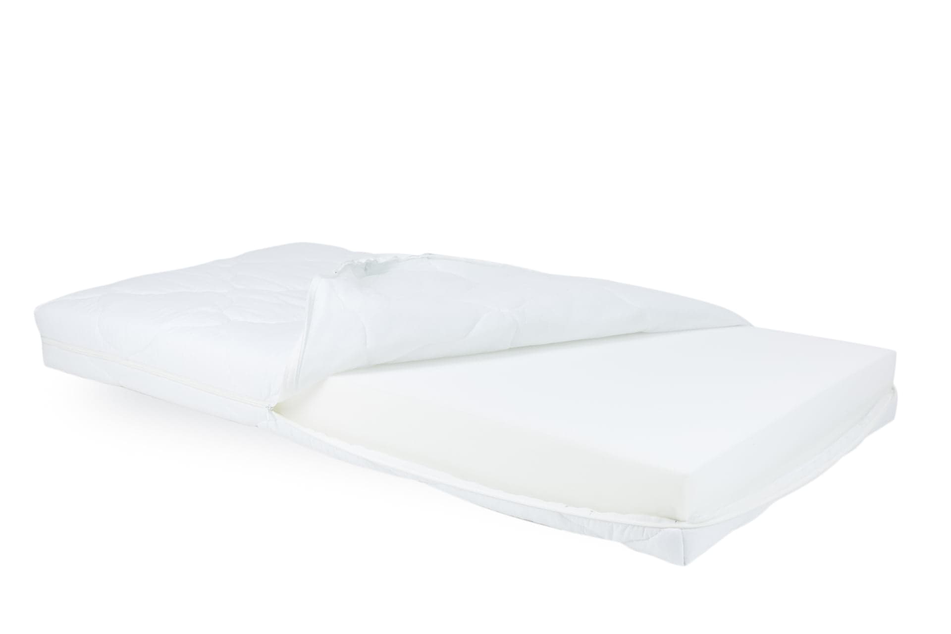 Saltea cu spumă poliuretanică Somnart HypoallergenicMed 70x140, înălțime 10 cm, ortopedică, pentru bebeluși și copii, husă detașabilă, fermitate medie - 10