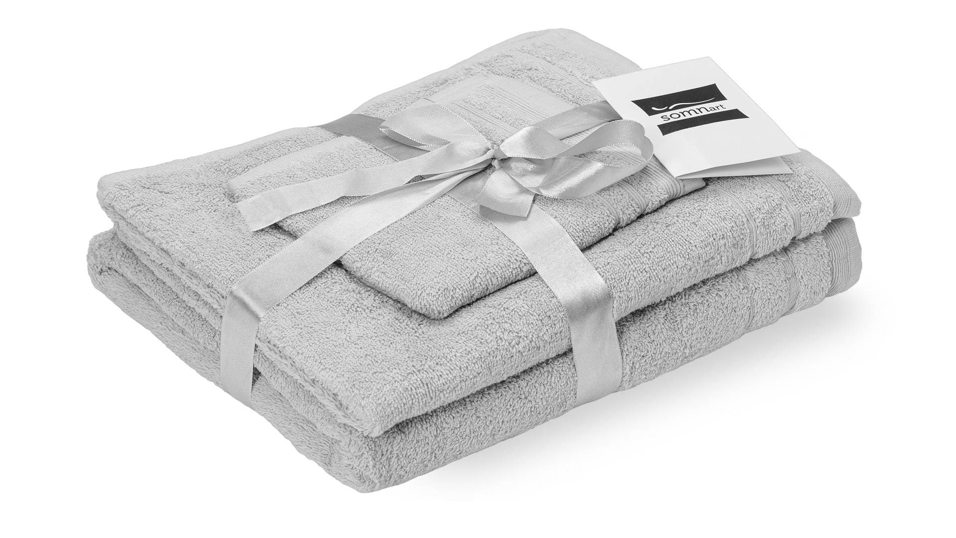 Set prosoape bumbac Somnart 400gsm de fata 50x90 cm + de corp 70x140 + de maini 30x50 cm - alb optic