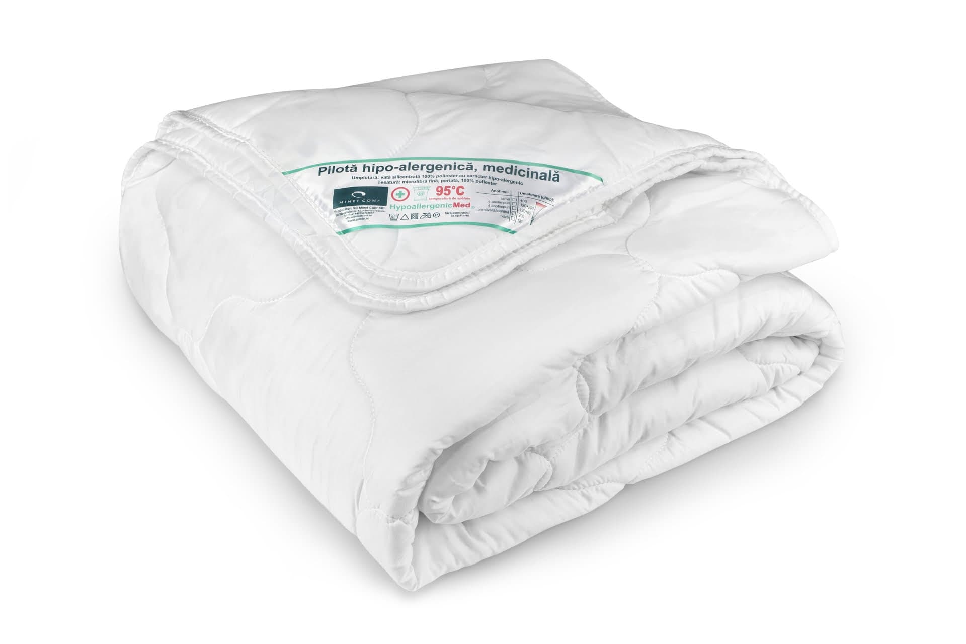 Set Baby HypoallergenicMed - perna 40x60 cm si pilota 100x140 cm hipoalergenica pentru bebelusi - 8