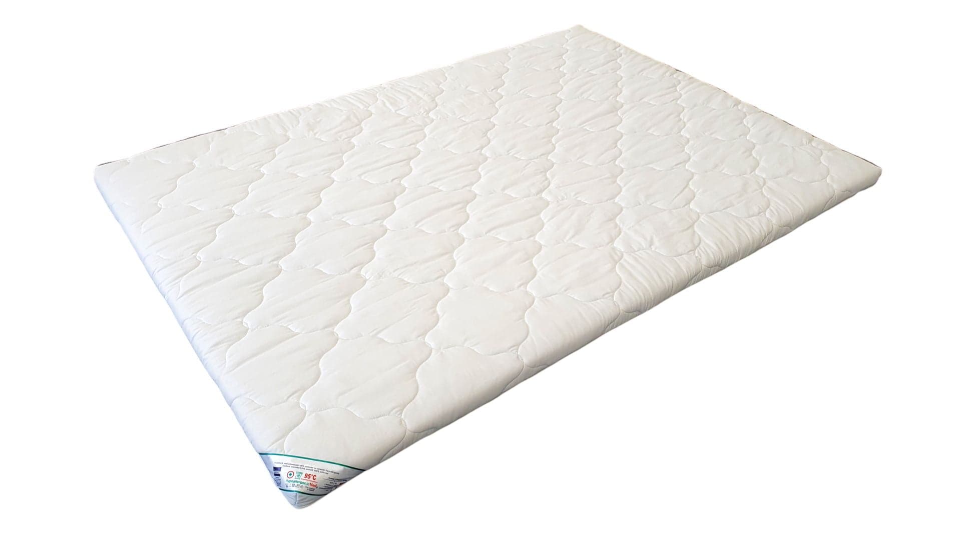 Topper cu memorie, husa bumbac, detasabila, spalare la 90°C, HypoallergenicMed Somnart, 120x190 cm