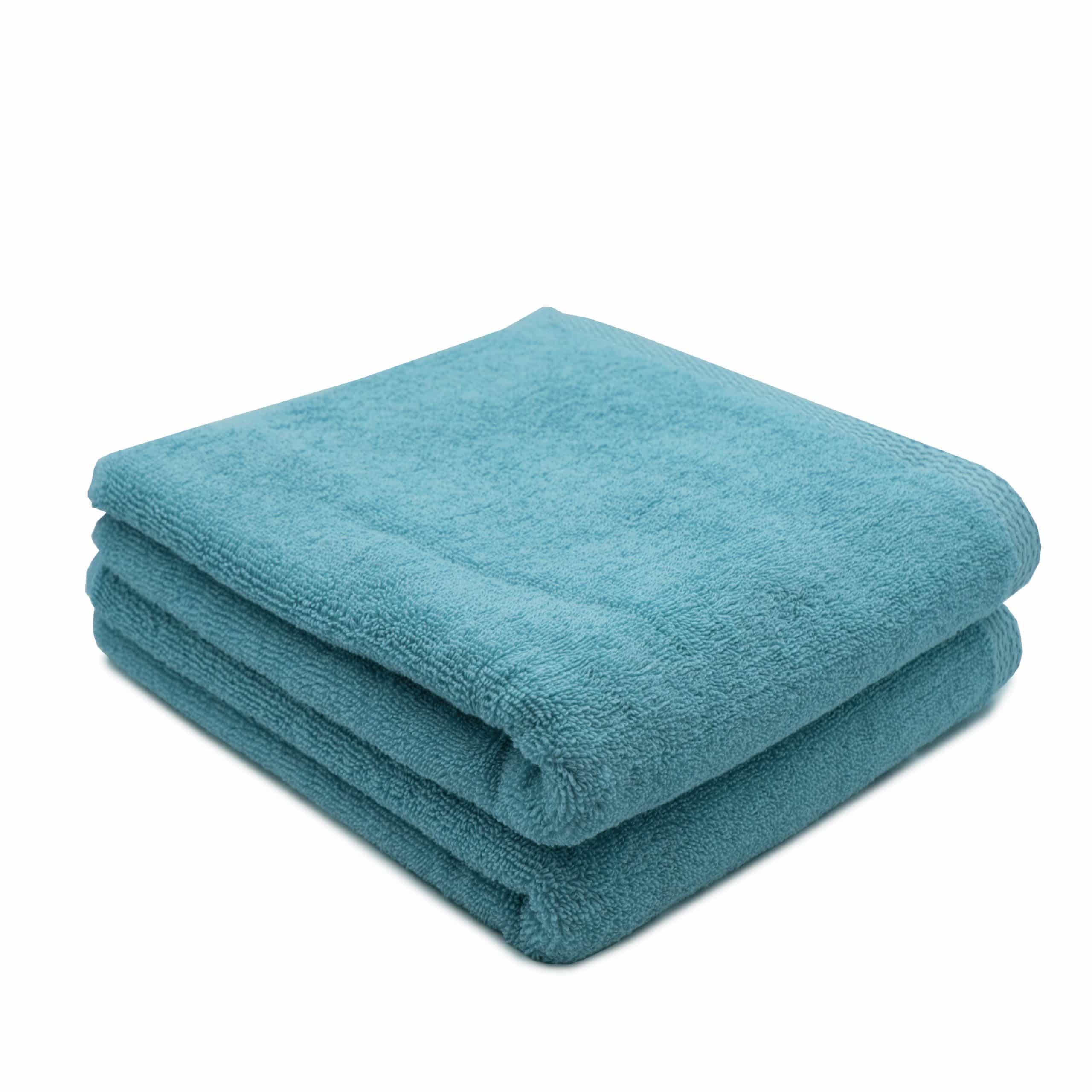 Set 2 prosoape de fata bumbac 100%, 600gsm, Somnart, 50x90cm, turcoaz