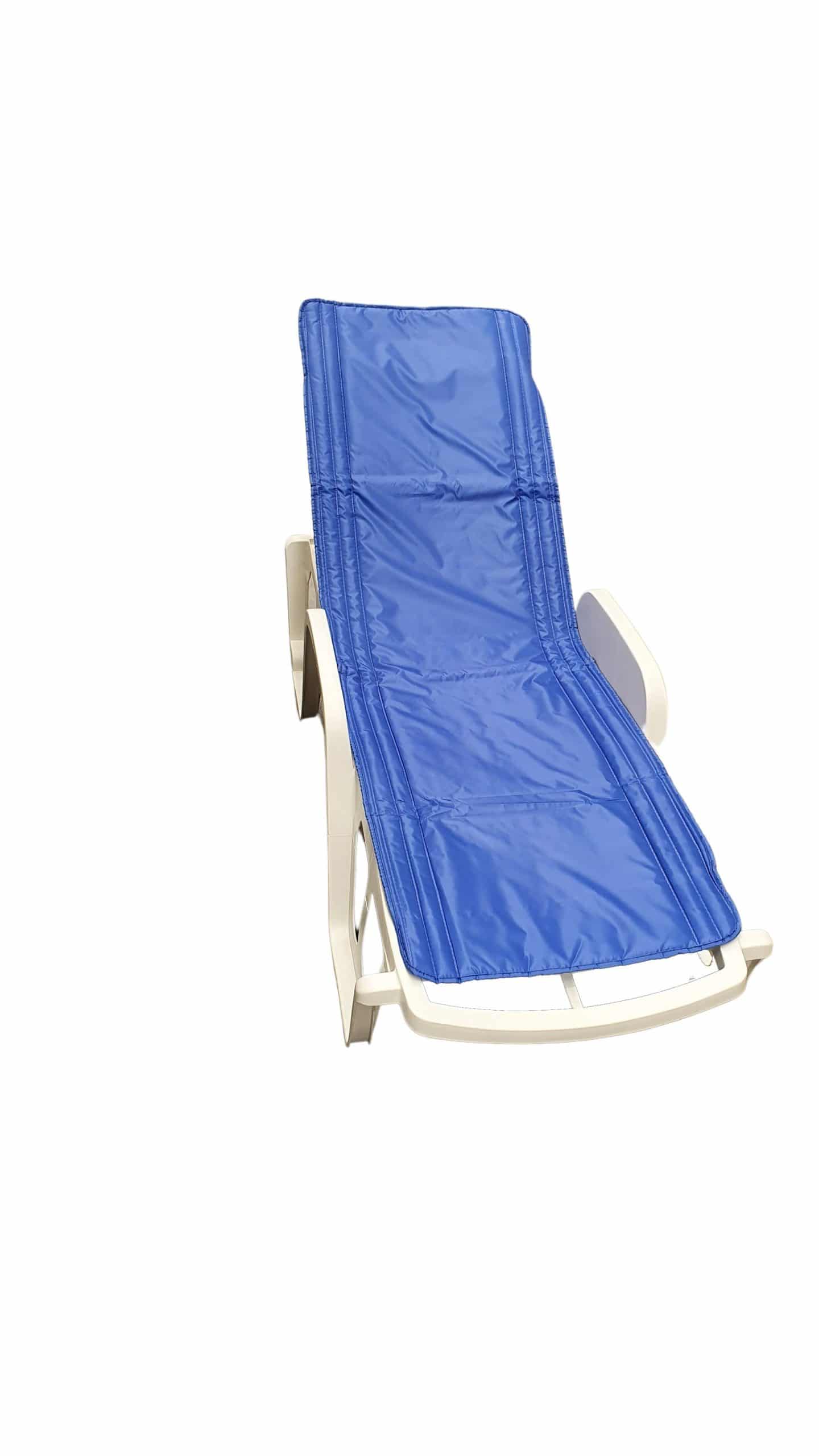 Saltea cu interior vatelină Somnart 60x190, înălțime 1 cm, pentru șezlong, două segmente, husă impermeabilă, culoare bleumarin - 7