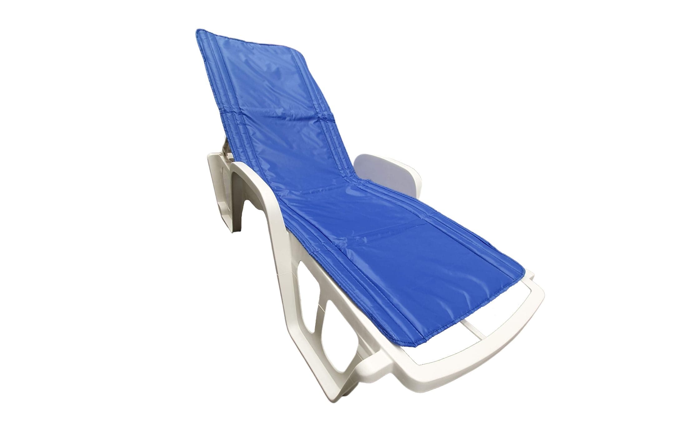 Saltea cu interior vatelină Somnart 60x190, înălțime 1 cm, pentru șezlong, două segmente, husă impermeabilă, culoare bleumarin - 12