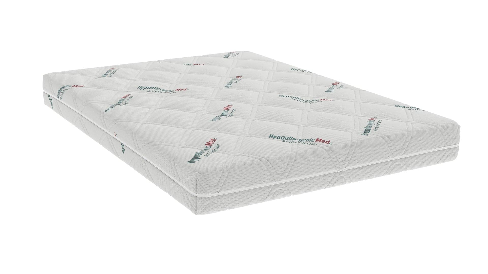 Saltea cu spuma poliuretanica Somnart HypoallergenicMed Antibacteria, 160x200, inaltime 18 cm, antibacterii, husa detasabila, fermitate medie - 10