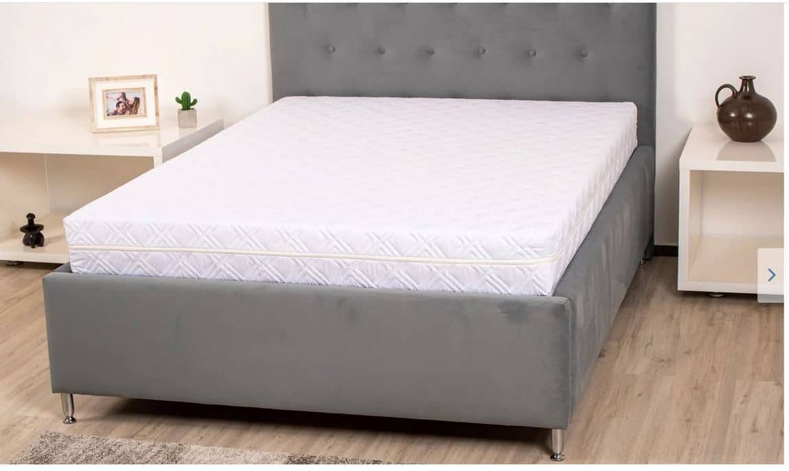 Saltea cu spumă poliuretanică 7 Zone SOMNART 140x190, înălțime 17 cm, ortopedică, husă detașabilă cu fermoar, fermitate medie - 12