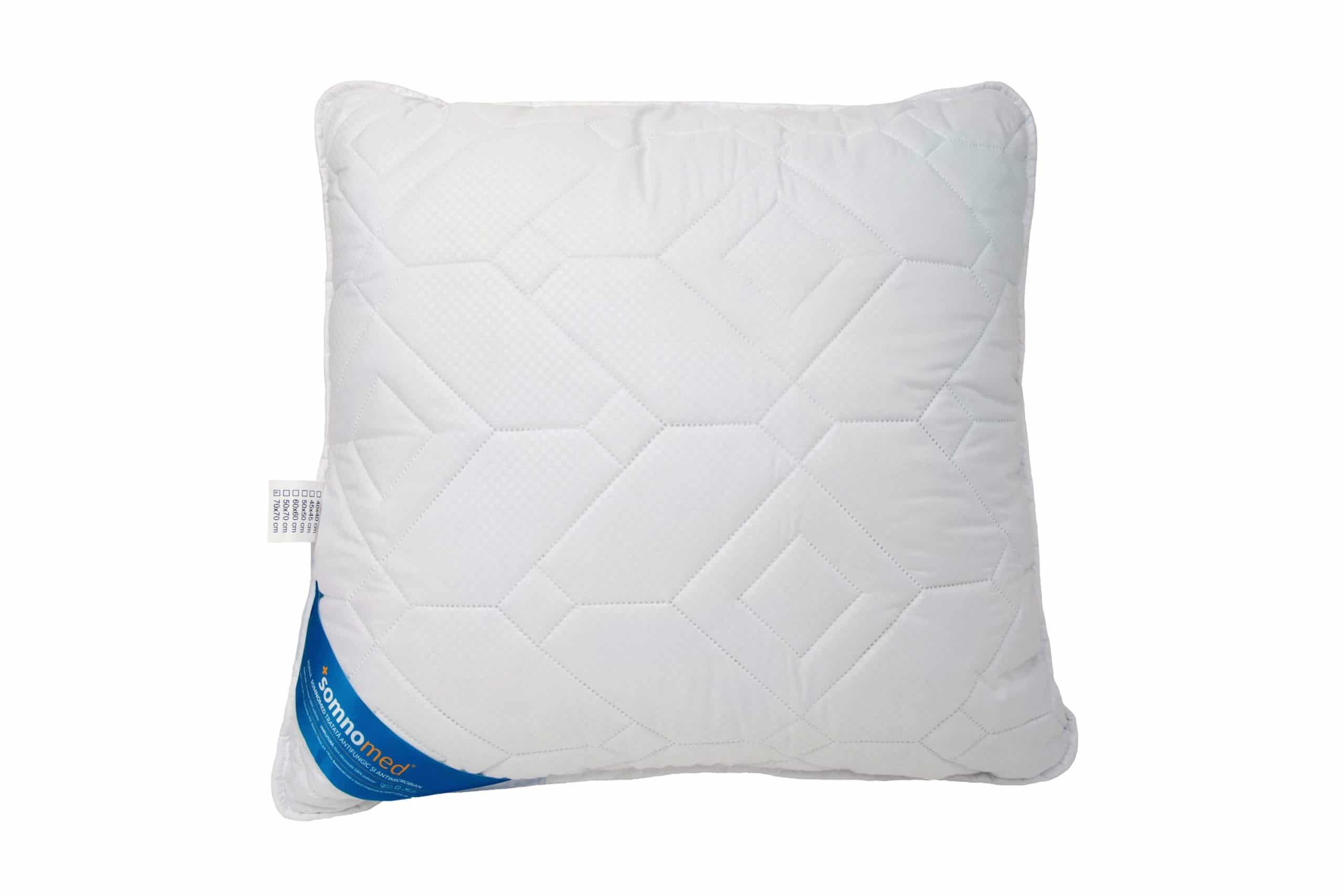 SET 2 Perne Somnomed Antimicrobiene si Antifungice lavabile la 95°C - 70 x 70 cm, vidat - 5