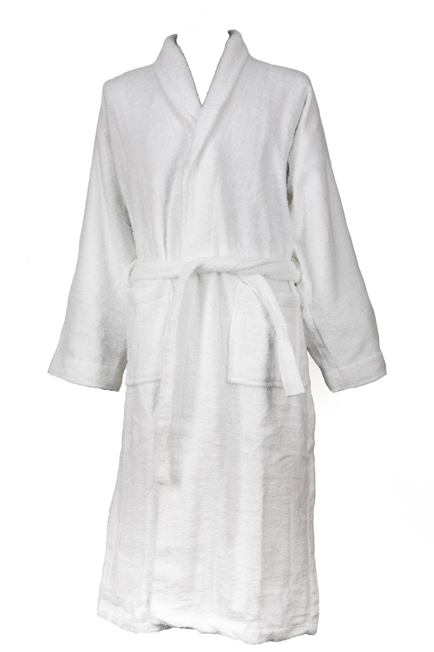 Halat de baie alb hotel Somnart unisex 100% bumbac, 500gsm, marimea S - 3