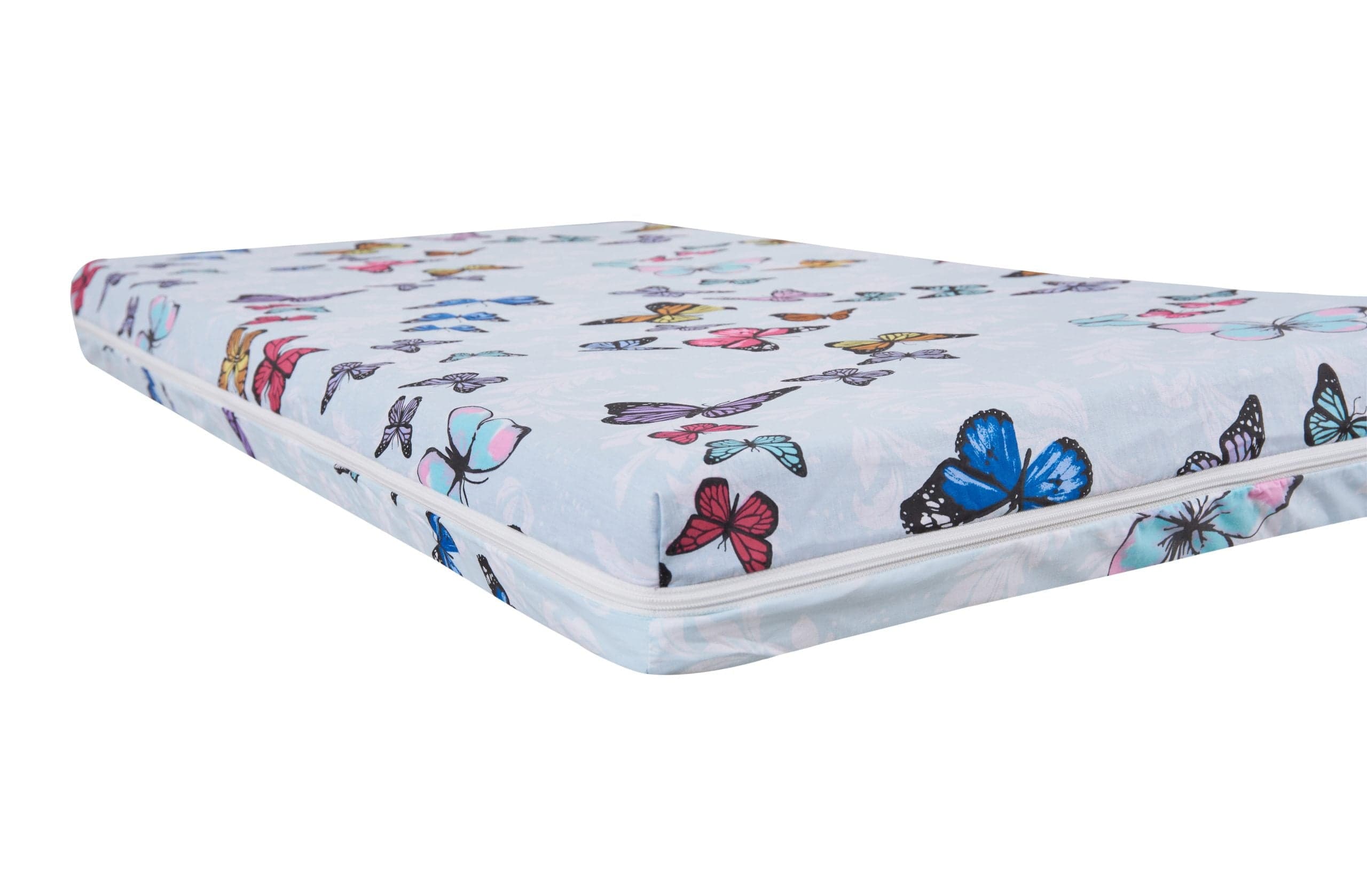 Saltea cu memorie Somnart Memory 60x120, înălțime 10 cm, pentru bebeluși și copii, husă impermeabilă, fermitate medie, model fluturi - 8