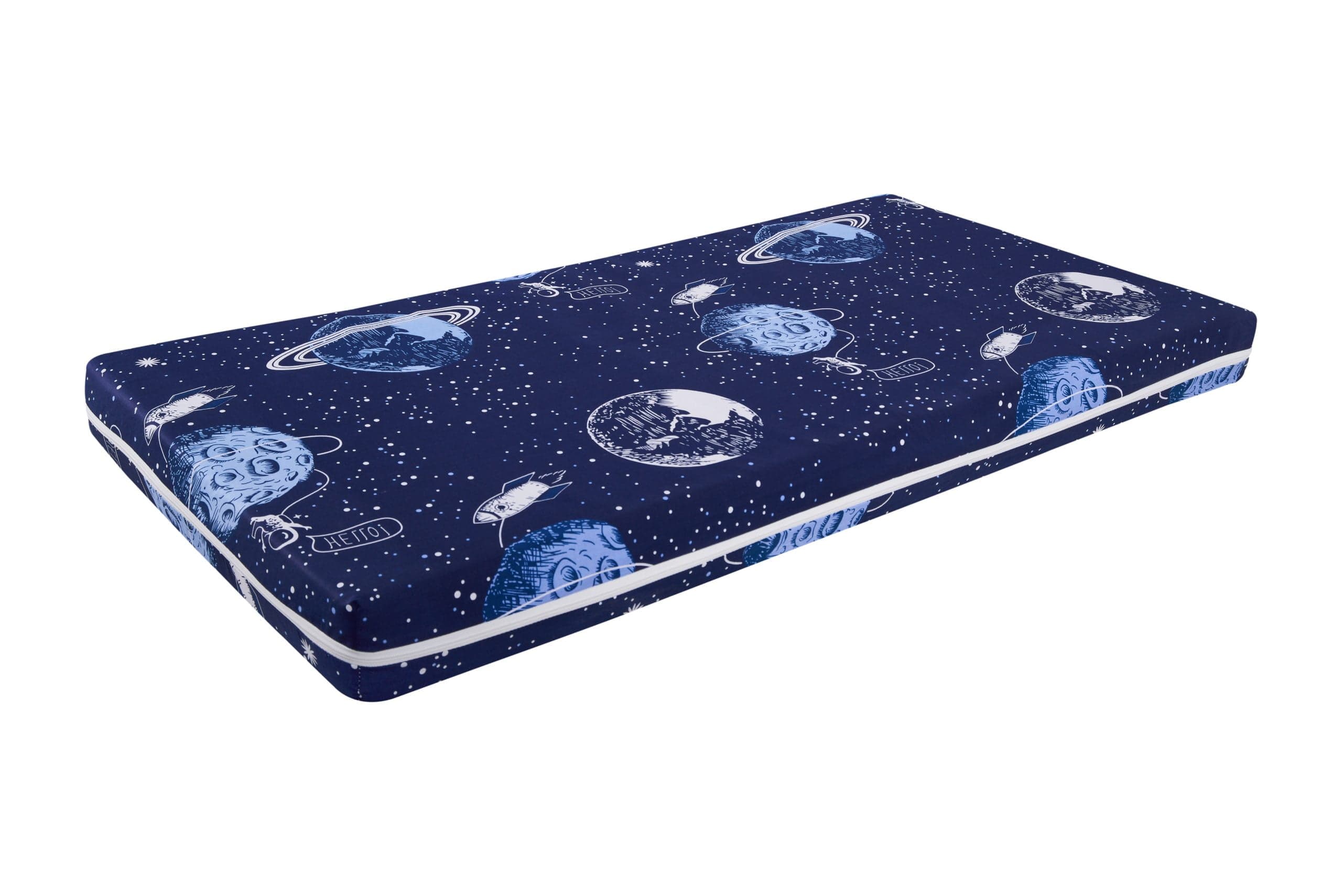 Saltea cu memorie Somnart Memory 60x120, înălțime 10 cm, pentru bebeluși și copii, husă impermeabilă, fermitate medie, model cosmos - 9