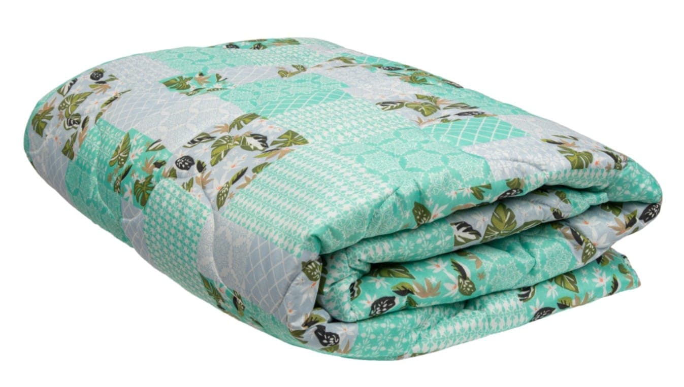 Pilota matlasata Ultrasleep Green Flowers Somnart, 150x200 cm, 250 g, microfibra, lavabila la 40°C - 3