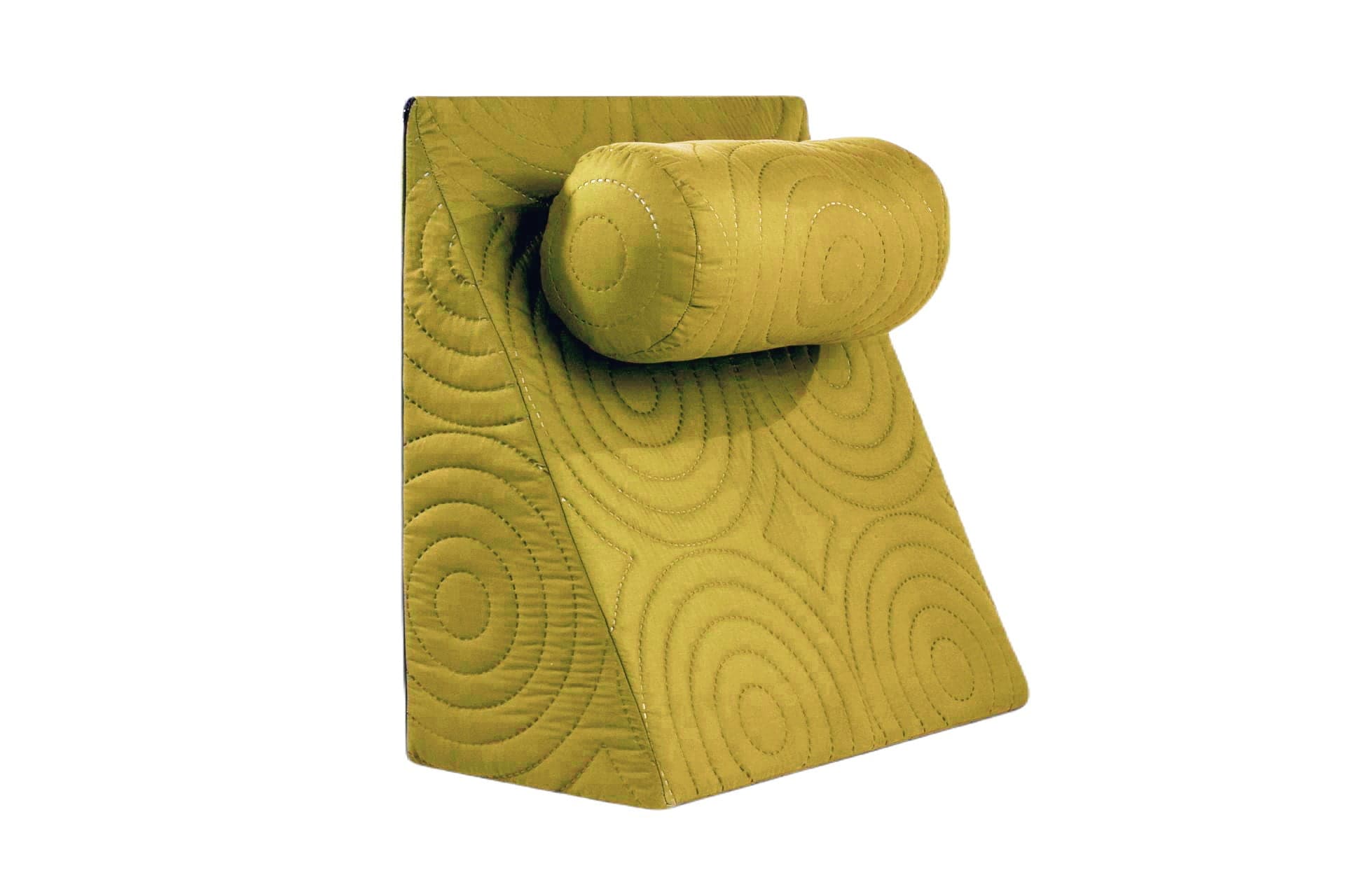 Perna Relax TV 60x68x30cm, ortopedica pentru citit, antireflux, cu husa detasabila, confortabila si rezistenta la spalari multiple la 40 grade, Galben
