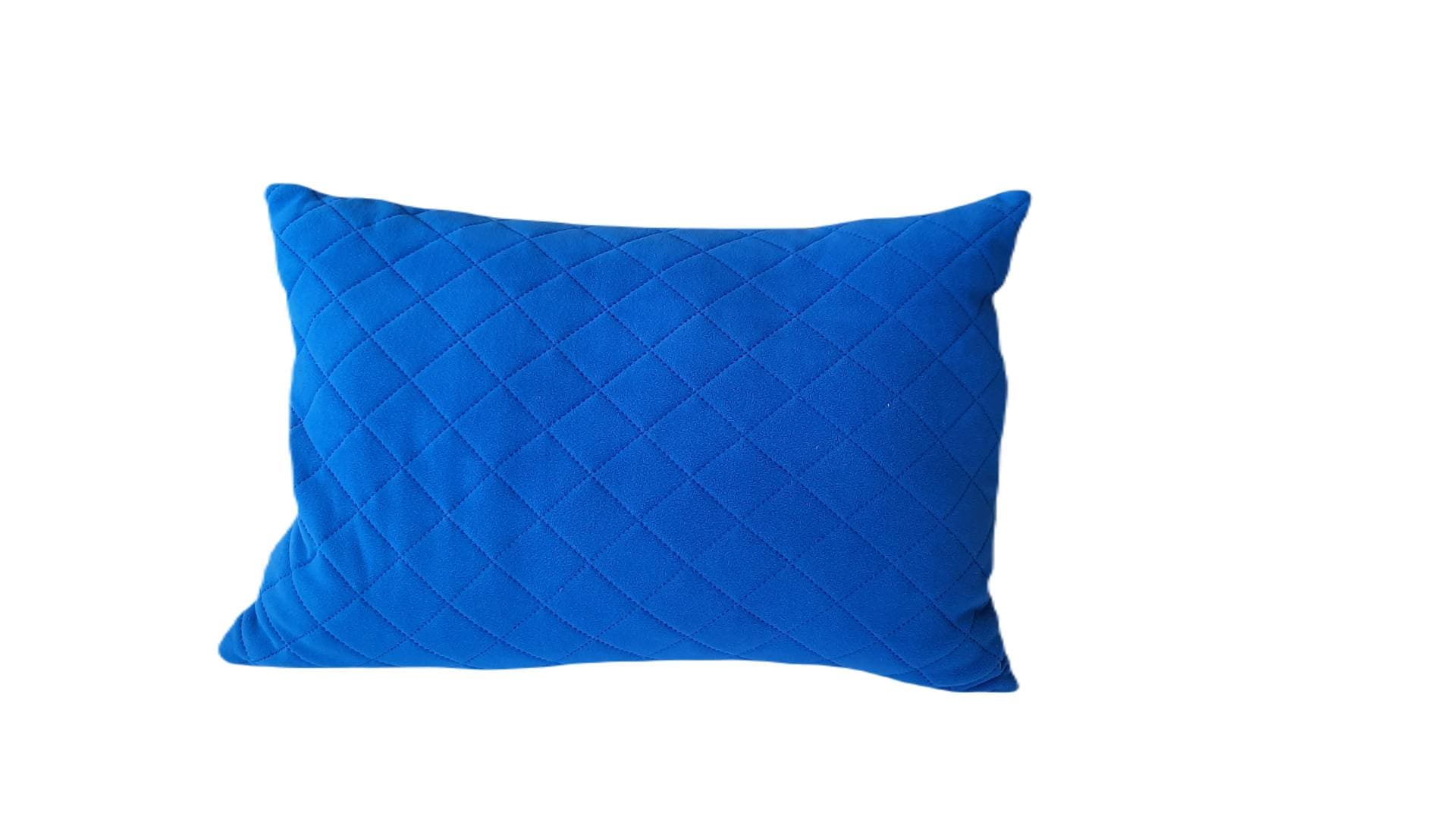 Perna 40x60 matlasata micropolar moale si pufos PolarTech tip Cocolino, culoare Palace Blue, Somnart, vidata