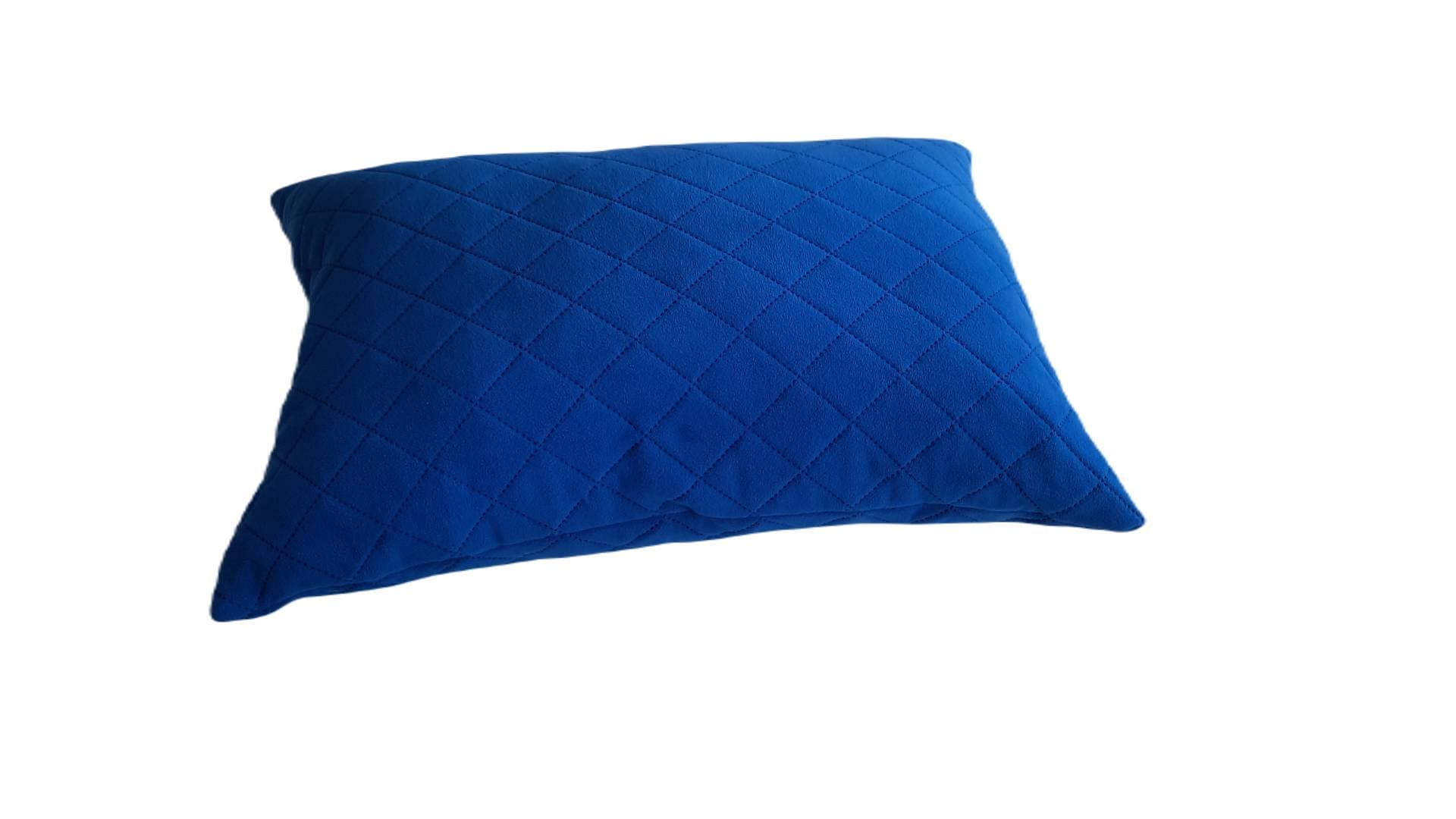 Perna 40x60 matlasata micropolar moale si pufos PolarTech tip Cocolino, culoare Palace Blue, Somnart, vidata - 2