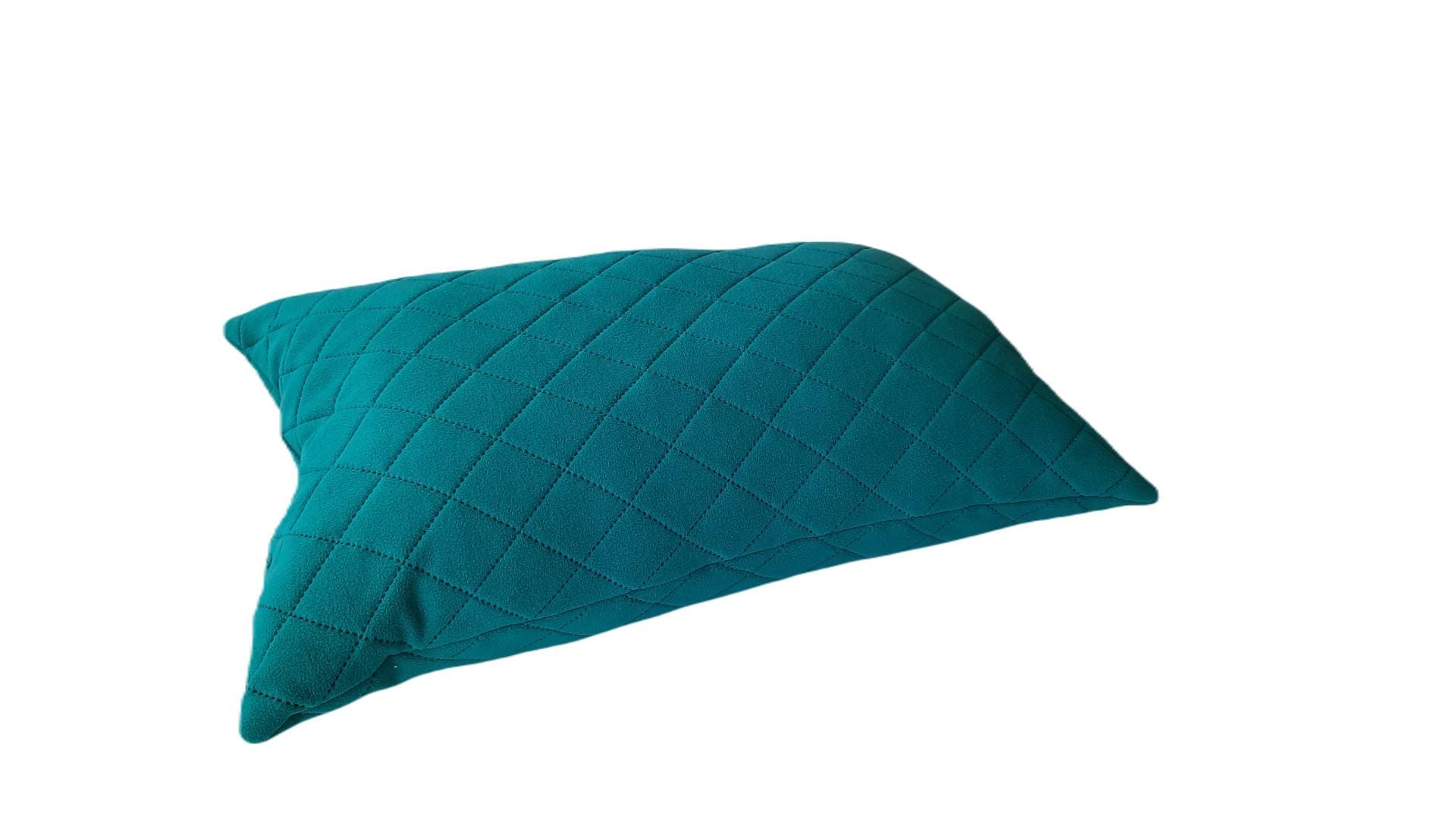 Perna 40x60 matlasata micropolar moale si pufos PolarTech tip Cocolino, culoare Emerald, Somnart, vidata - 2