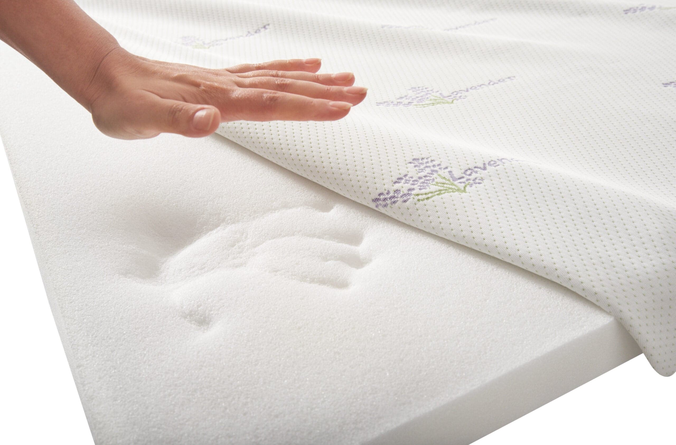 Topper cu memorie Memory Lavanda 140x200, husa detasabila si lavabila, tratament lavanda, fermitate moale - 2
