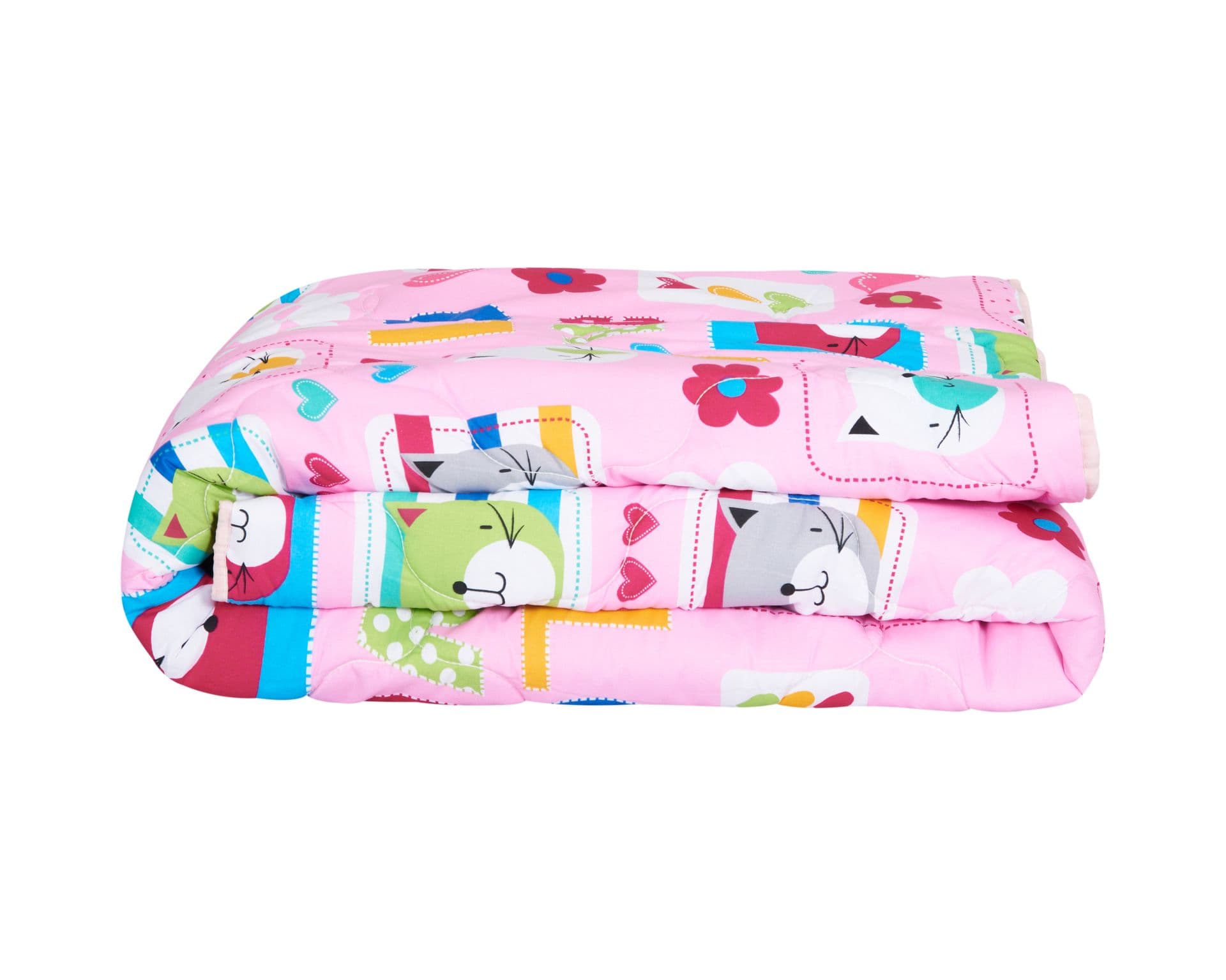 Pilota bumbac Somnart Pisicute, 200x220cm, umplutura 300 gsm - 2