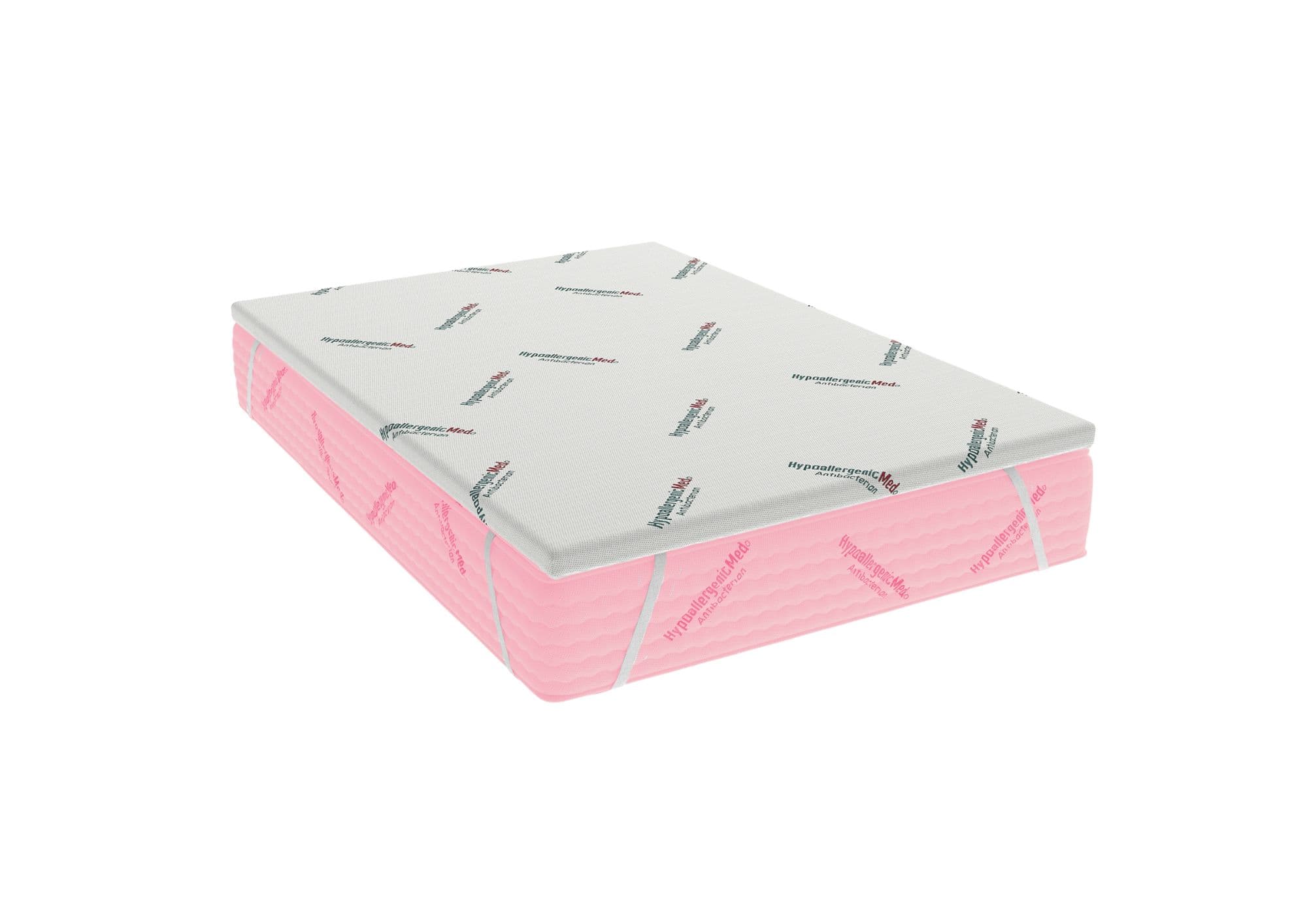 Topper HypoallergenicMed Antibacteria, 160x200x7, cu elastic, husa detasabila, lavabila si  certificata Ultra-Fresh Antibacterial™