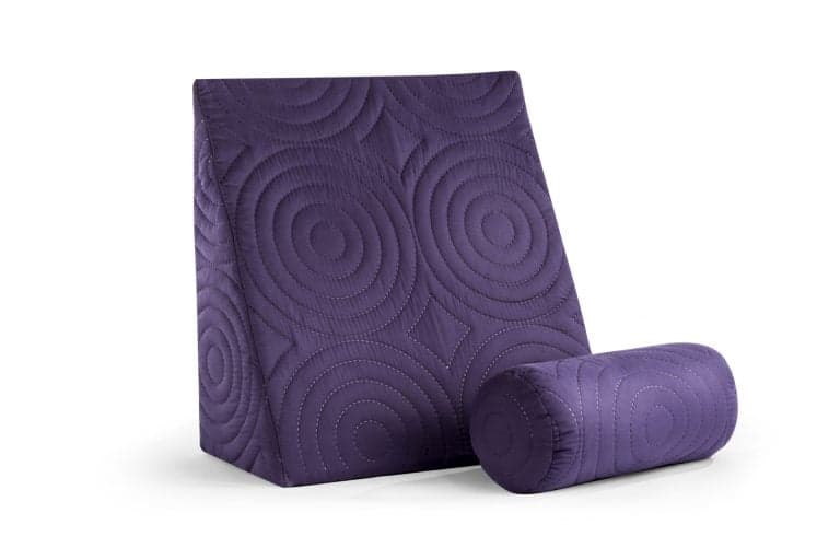 Perna Relax TV 60x68x30cm, ortopedica pentru citit, antireflux, cu husa detasabila, confortabila si rezistenta la spalari multiple la 40 grade, Mov - 2