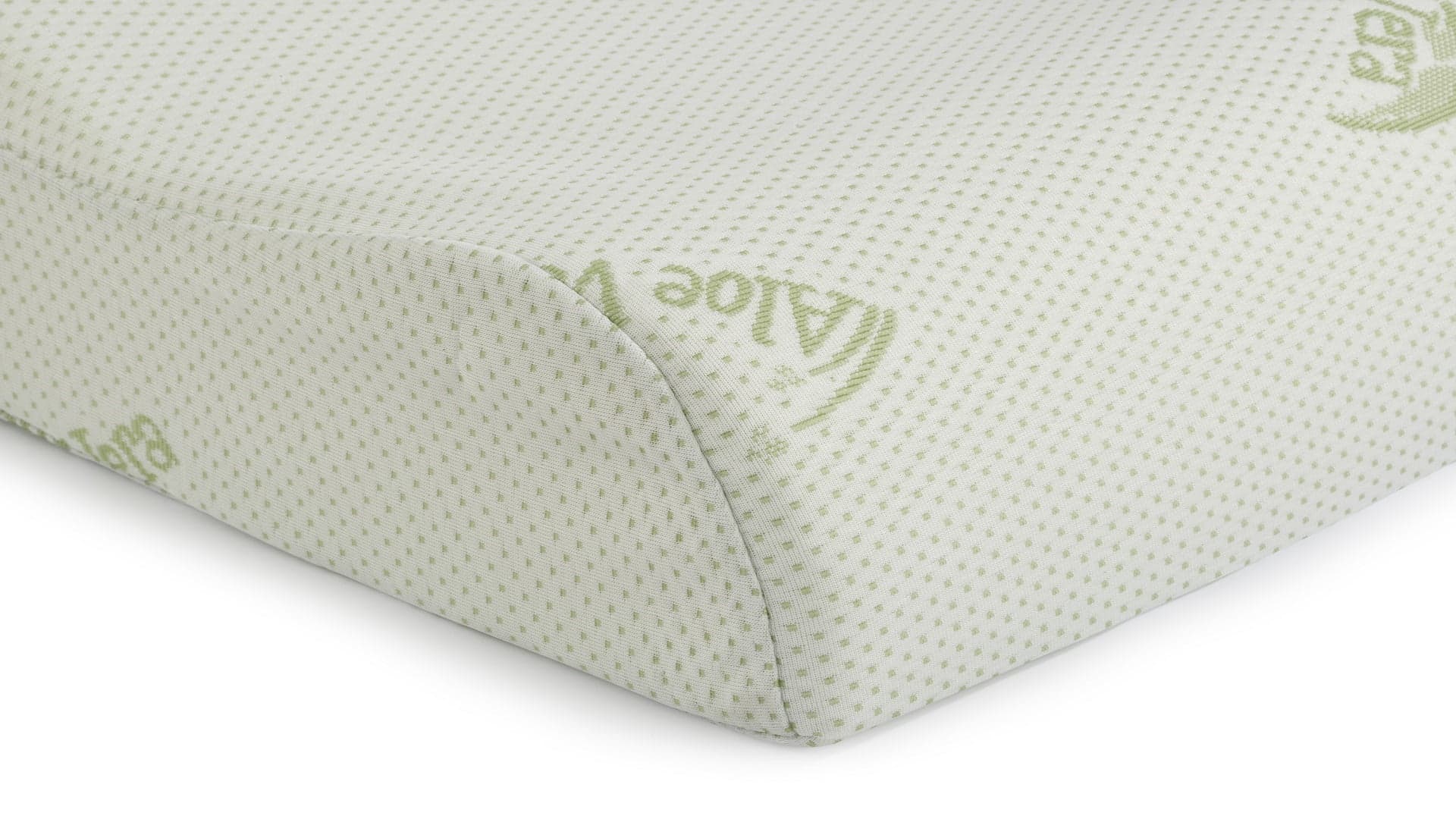 Perna ergonomica Memory Aloe Vera Somnart, sustinere exacta pentru gat si cap, husa detasabila, 42x72x12 cm - 2