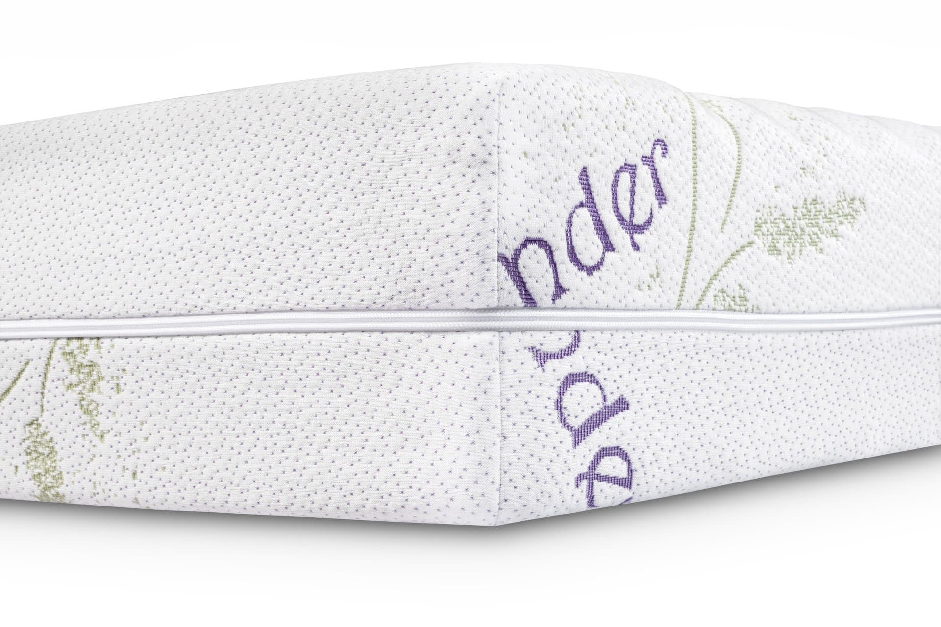 Saltea cu spumă poliuretanică 7 zone confort Somnart Lavender Fragrance 160x200, înălțime 18 cm, husă tratată lavandă, lavabilă, fermoar, fund anti-alunecare, fermitate medie - 3