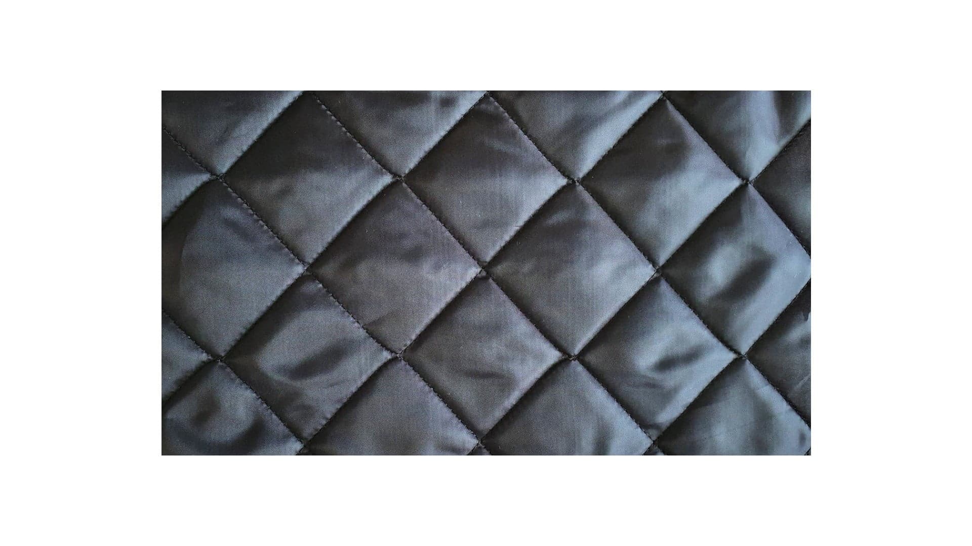 Captuseala matlasata cu ata, vata 200 gr/mp, latime 1,5 m, lungime 50 m, 75 mp, romb 5 cm, negru