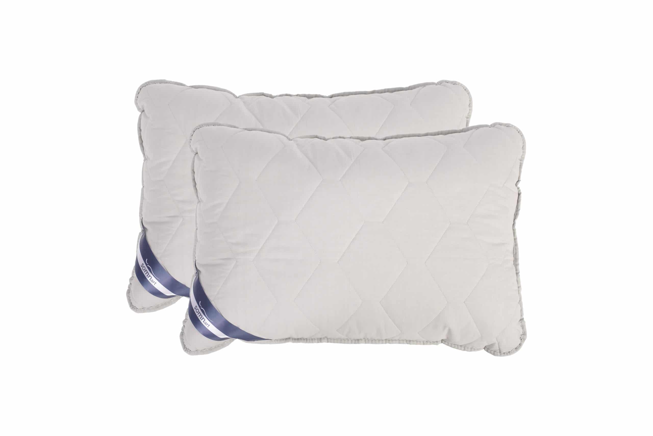 Set Pilota bumbac Somnart Bella 200x220cm 200g model biscuite + 2 perne bumbac Somnart Bella, 50x70cm, Gri - 4
