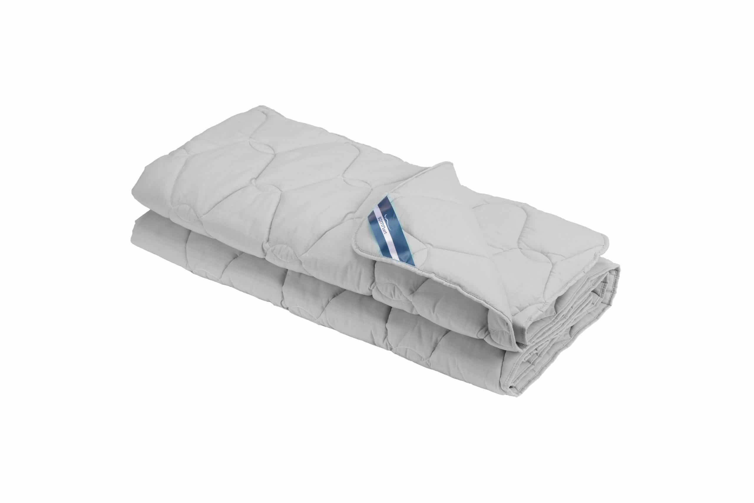 Pilota bumbac Somnart Bella 150x200cm, umplutura 200 g/mp, de vara, gri - 2