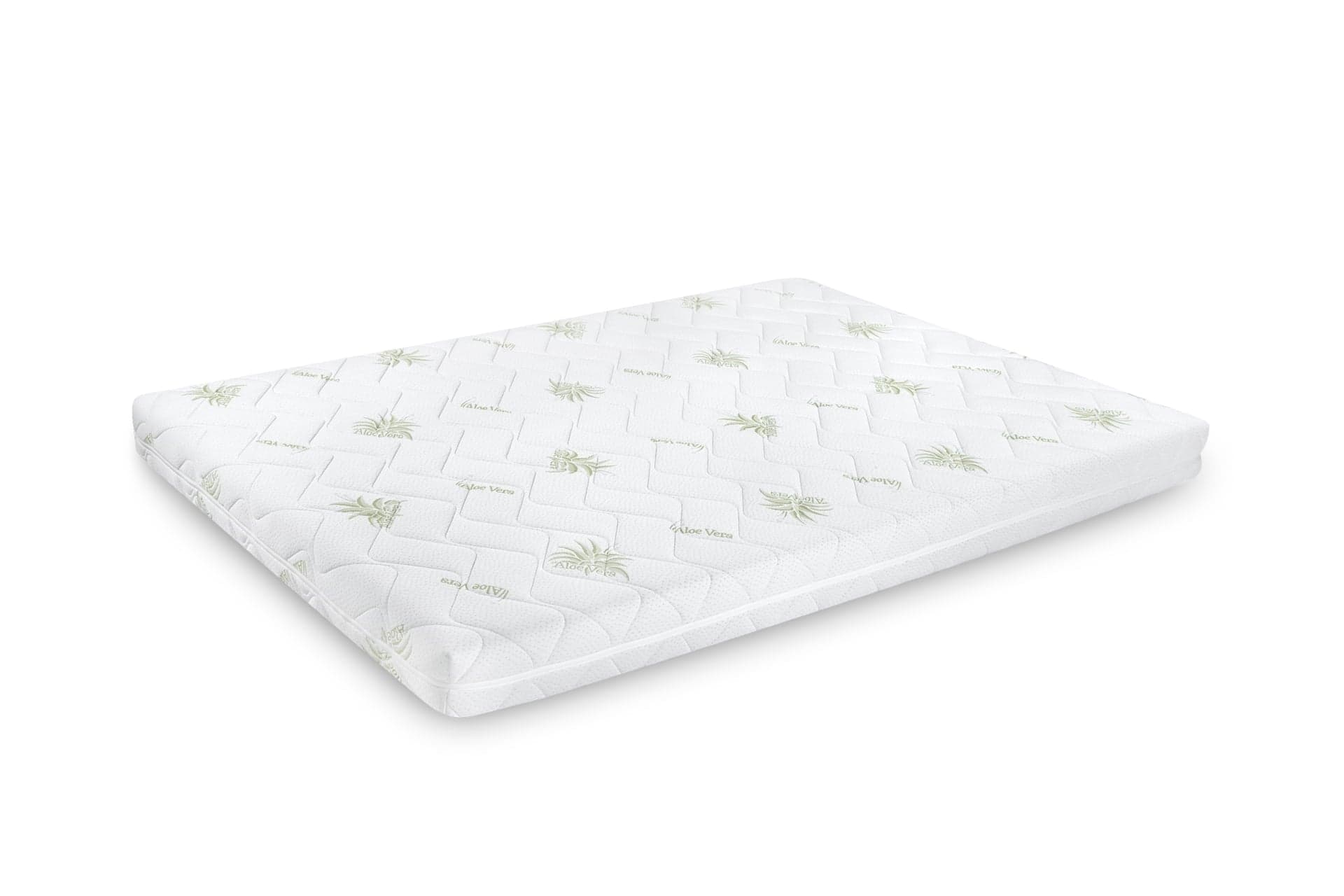 Saltea cu spumă poliuretanică Confort 4Family Aloe Vera 90x200 Somnart, înălțime 14 cm, husă lavabilă și detașabilă cu fermoar, fermitate medie - 9