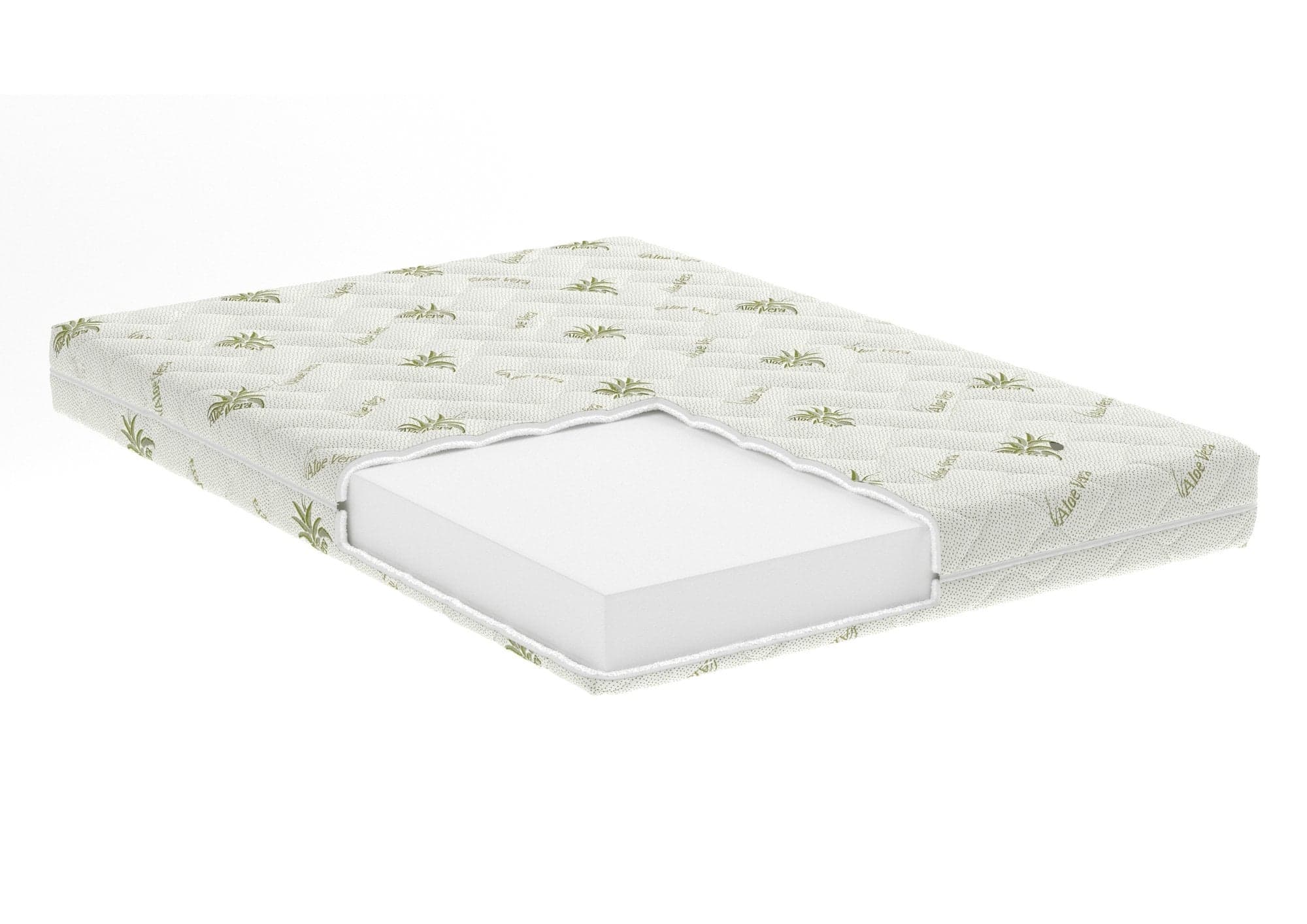 Saltea cu spumă poliuretanică Somnart FermiMax Aloe Vera 140x200, înălțime 15 cm, anatomică, husă lavabilă și detașabilă cu fermoar, fermitate ridicată - 2