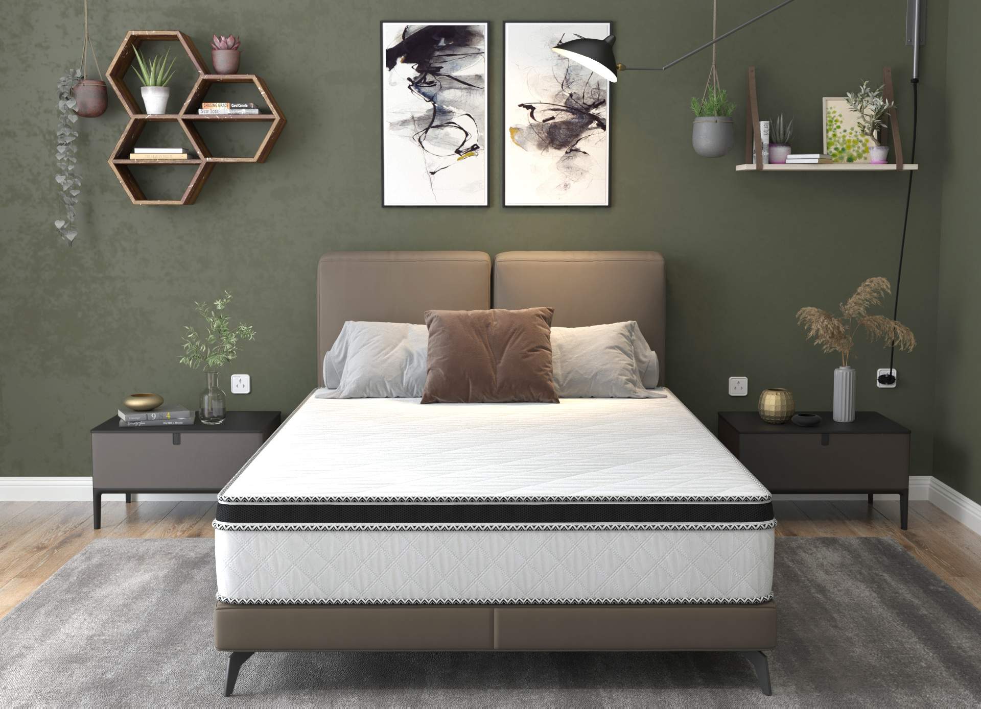 Saltea cu arcuri SomnART FERMO 100x200, înălțime 30 cm, superortopedică, husă matlasată, duritate extra ferma - 3