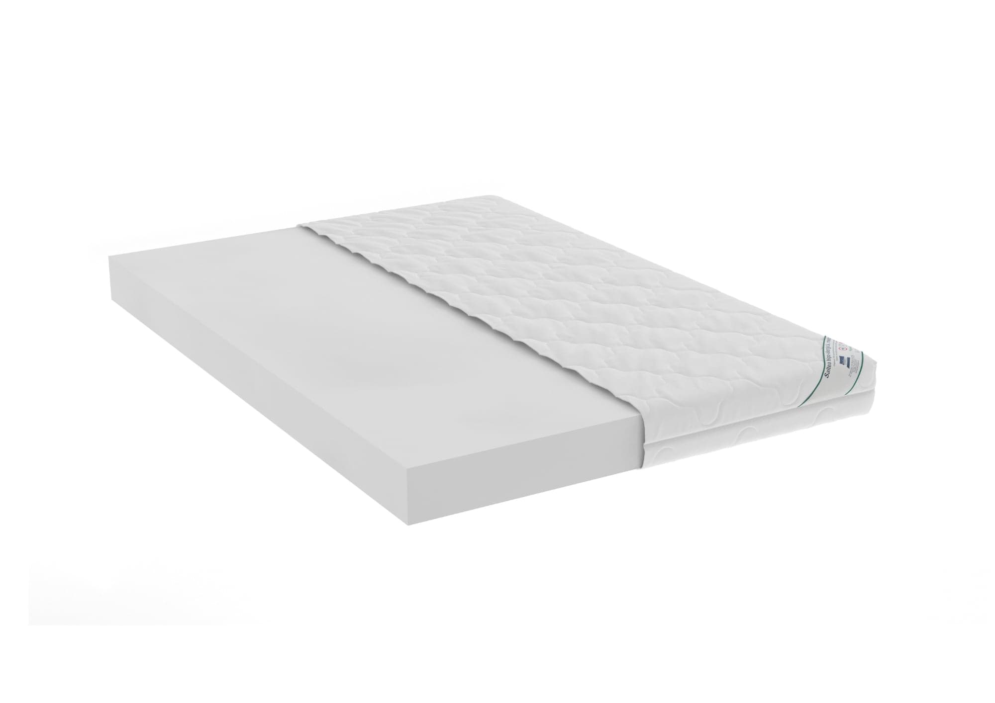 Saltea cu spumă poliuretanică HypoallergenicMed PolyCotton 140x200, hipoalergenică, husă lavabilă și detașabilă cu fermoar, fermitate medie - 2