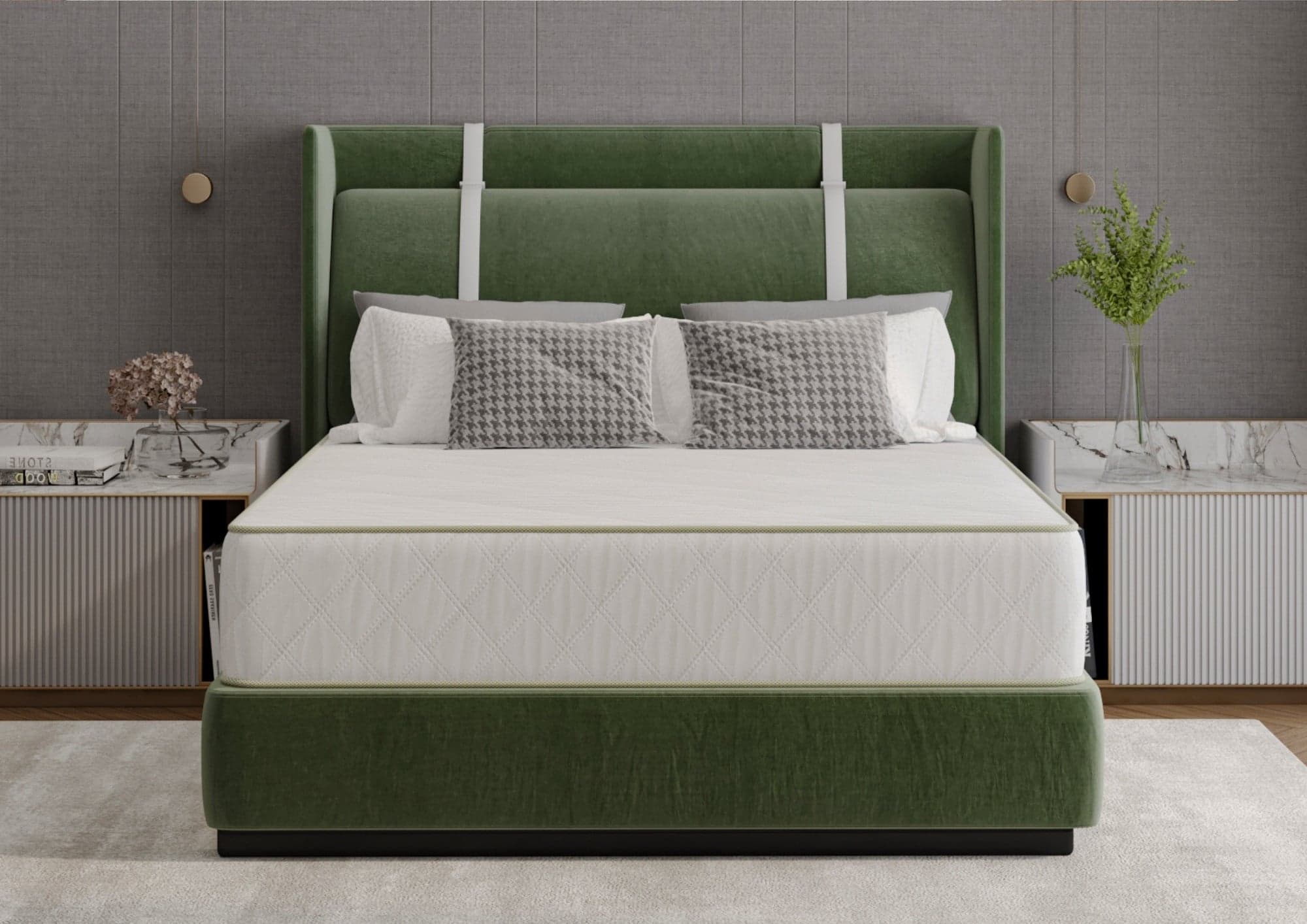 Saltea cu arcuri SomnART LETTO 120x190, înălțime 22 cm, ortopedică, husă matlasată, duritate medie-tare - 3