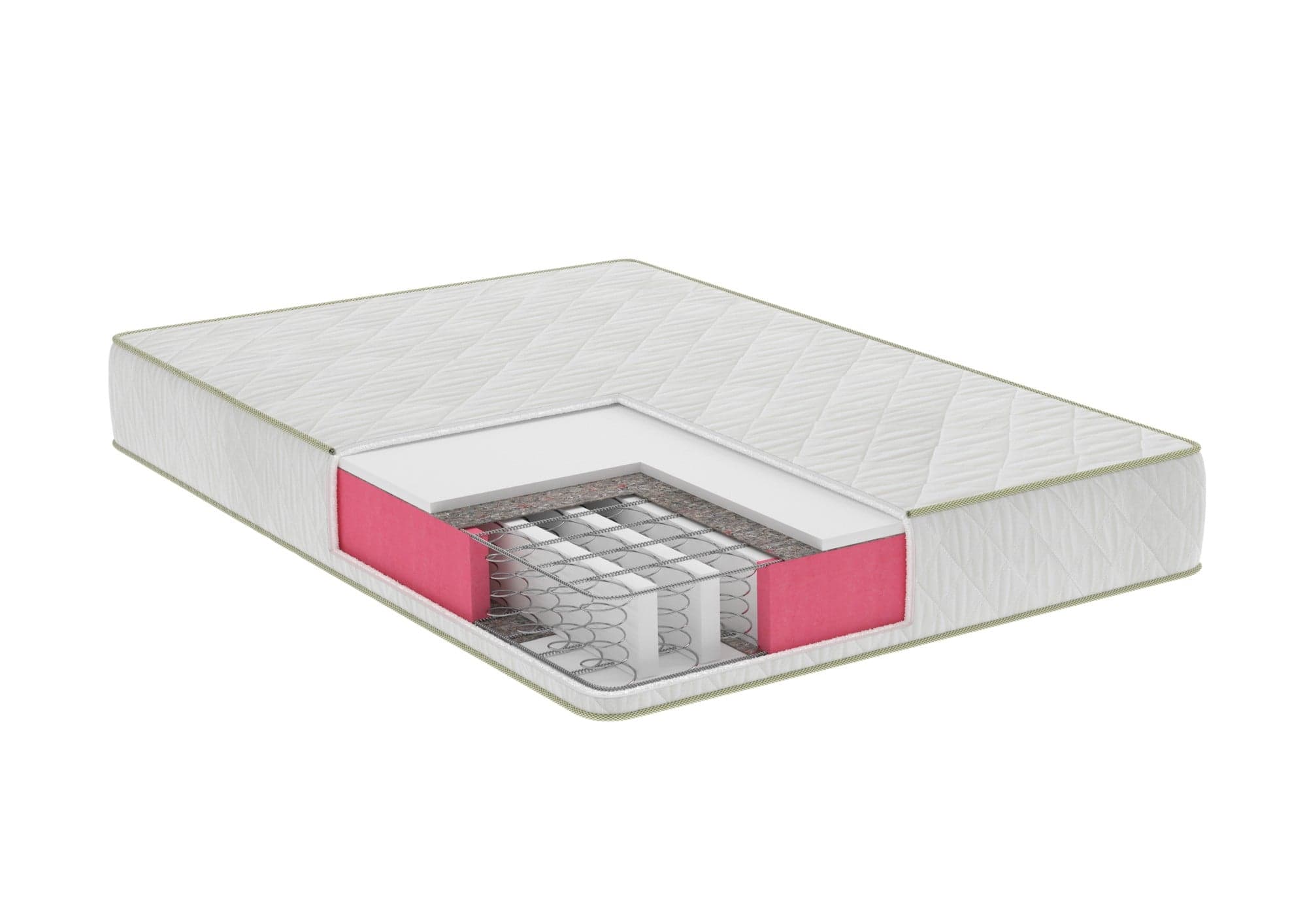 Saltea cu arcuri SomnART LETTO 120x190, înălțime 22 cm, ortopedică, husă matlasată, duritate medie-tare - 2