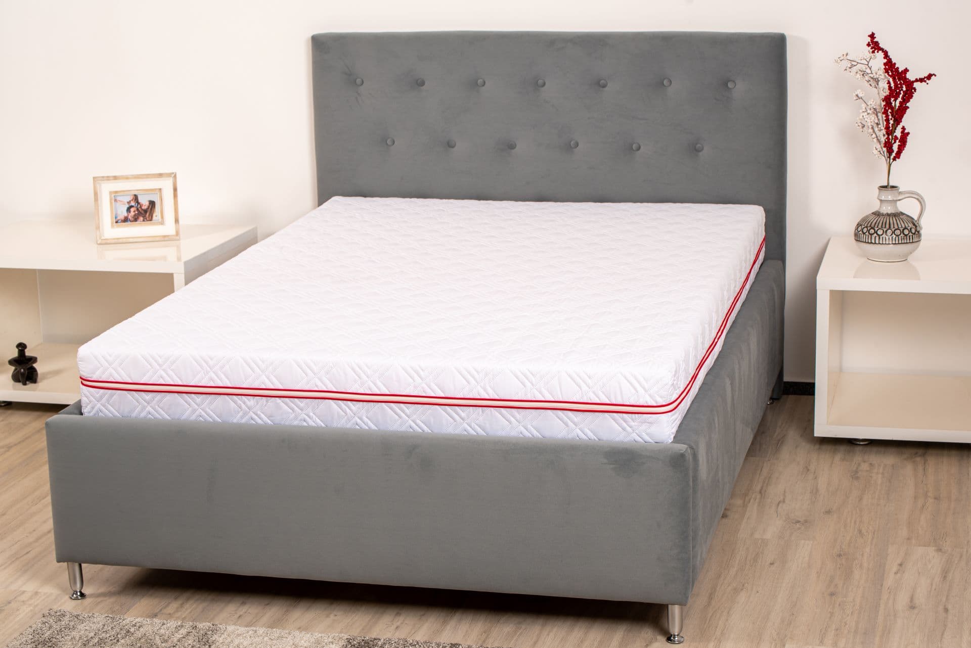 Saltea cu memorie Somnart Avantaj Memory 90x200, înălțime 16 cm, husă detașabilă, hipoalergenică, rulată, fermitate medie