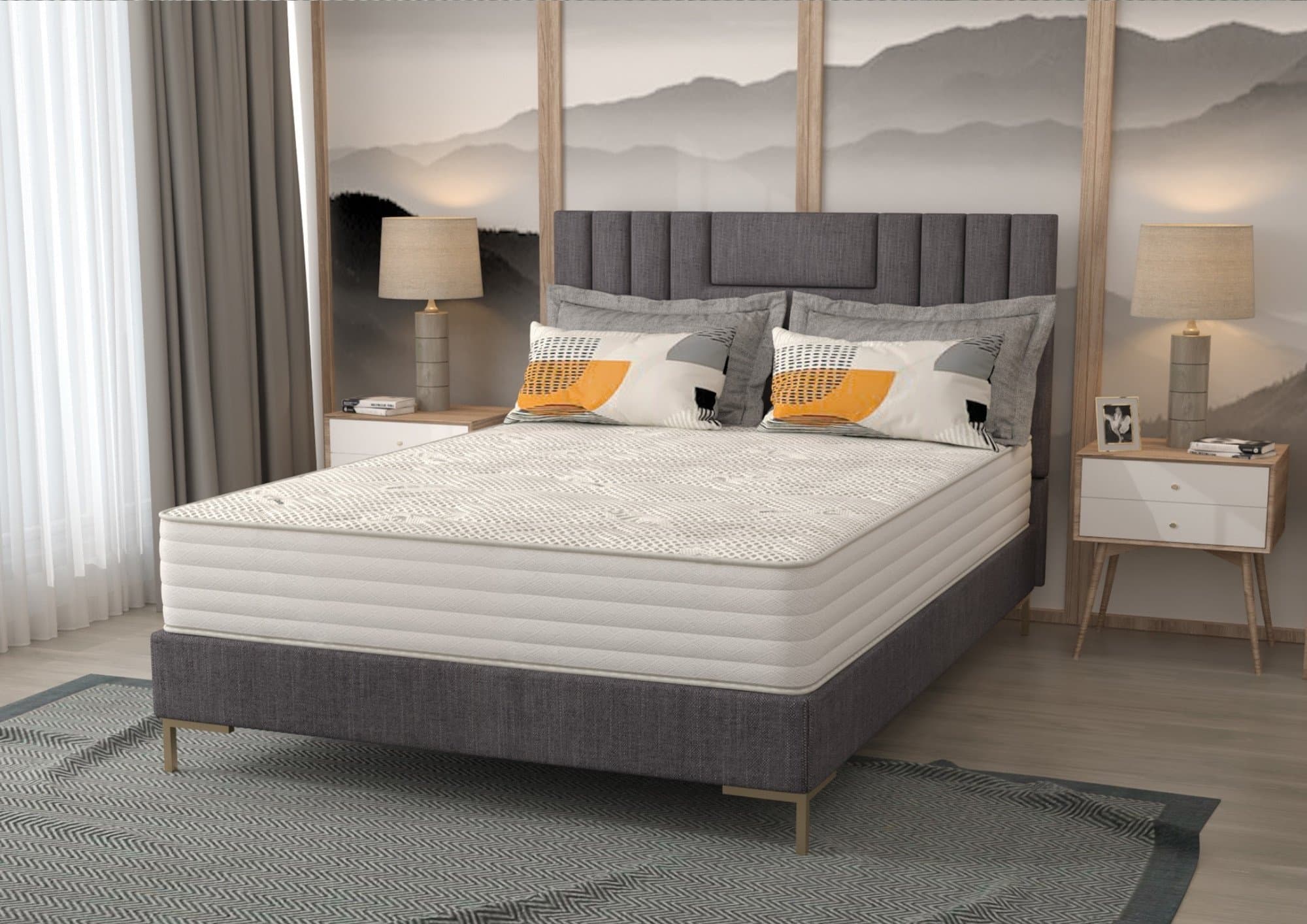 Saltea cu arcuri Silver Protect 4 HOTEL 160x200, inaltime 25 cm, ortopedica, duritate extra ferma