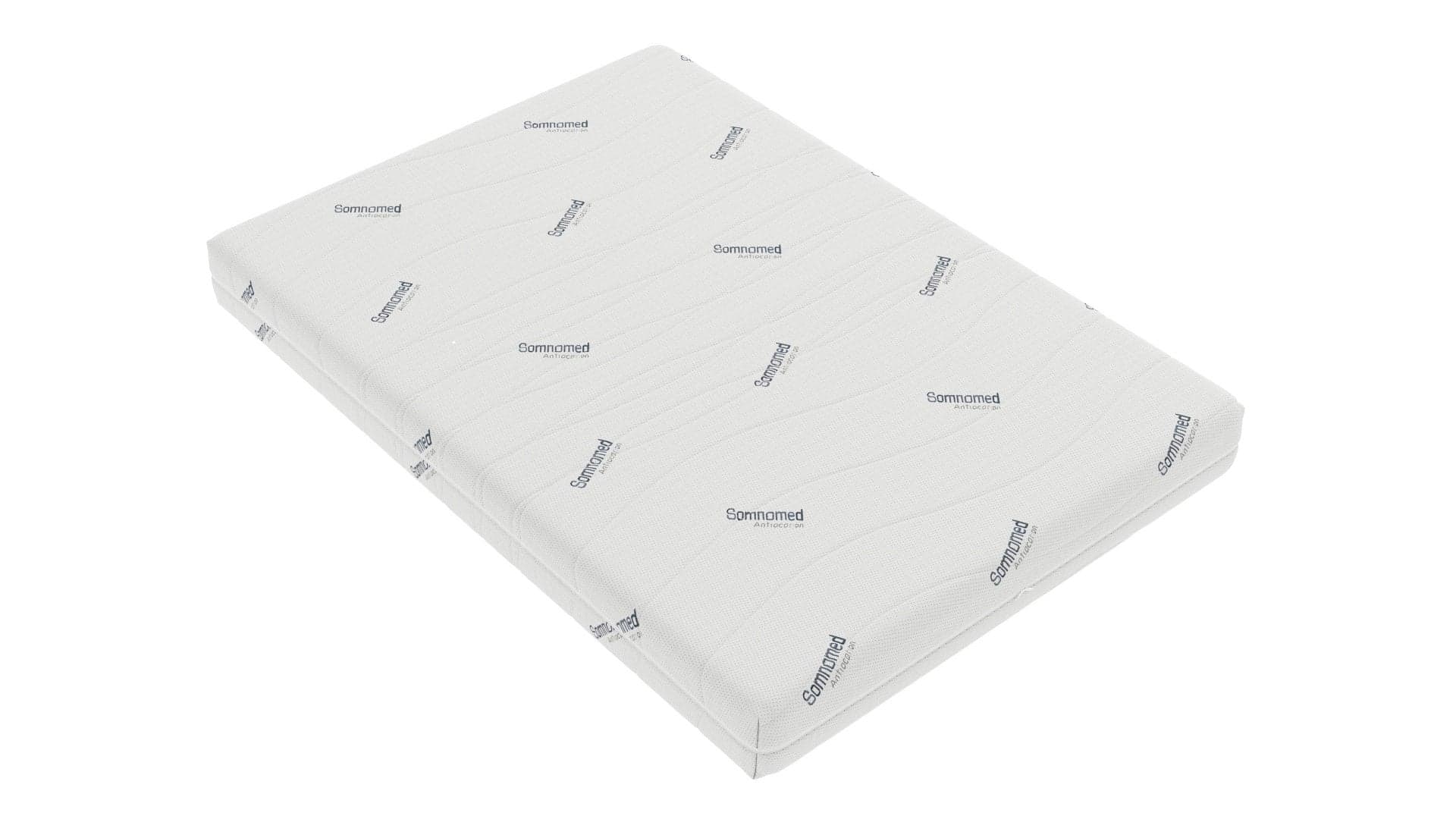 Saltea cu spumă poliuretanică Somnomed Antiacaria 120x190, înălțime 20cm, pentru alergici, husă detașabilă și lavabilă cu tratament antiacarian, fermitate medie - 5