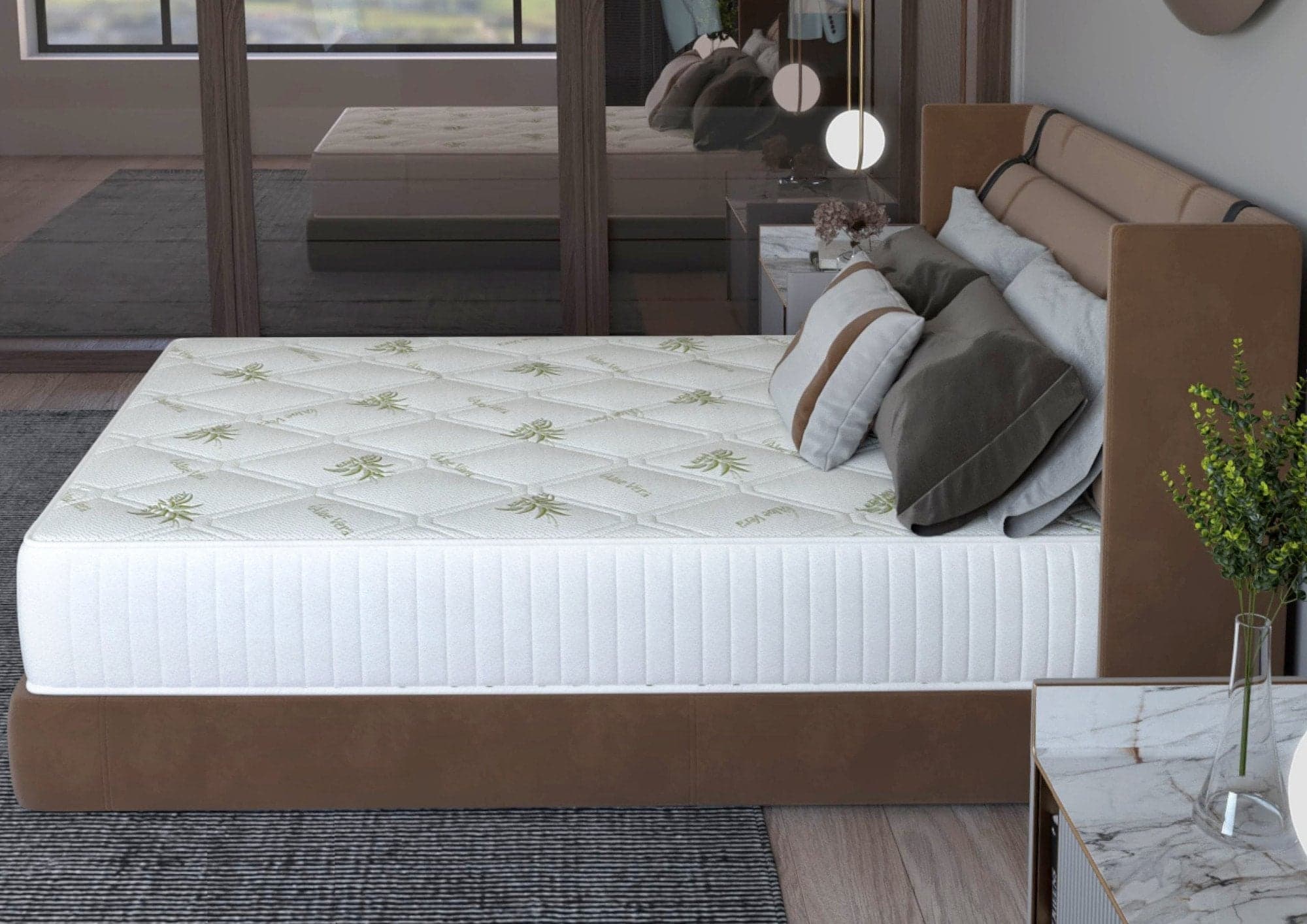 Saltea cu memorie Somnart Memory Ultimate 120x200, înălțime 24 cm, husă cu Aloe Vera, cu mânere, fermitate mare - 3