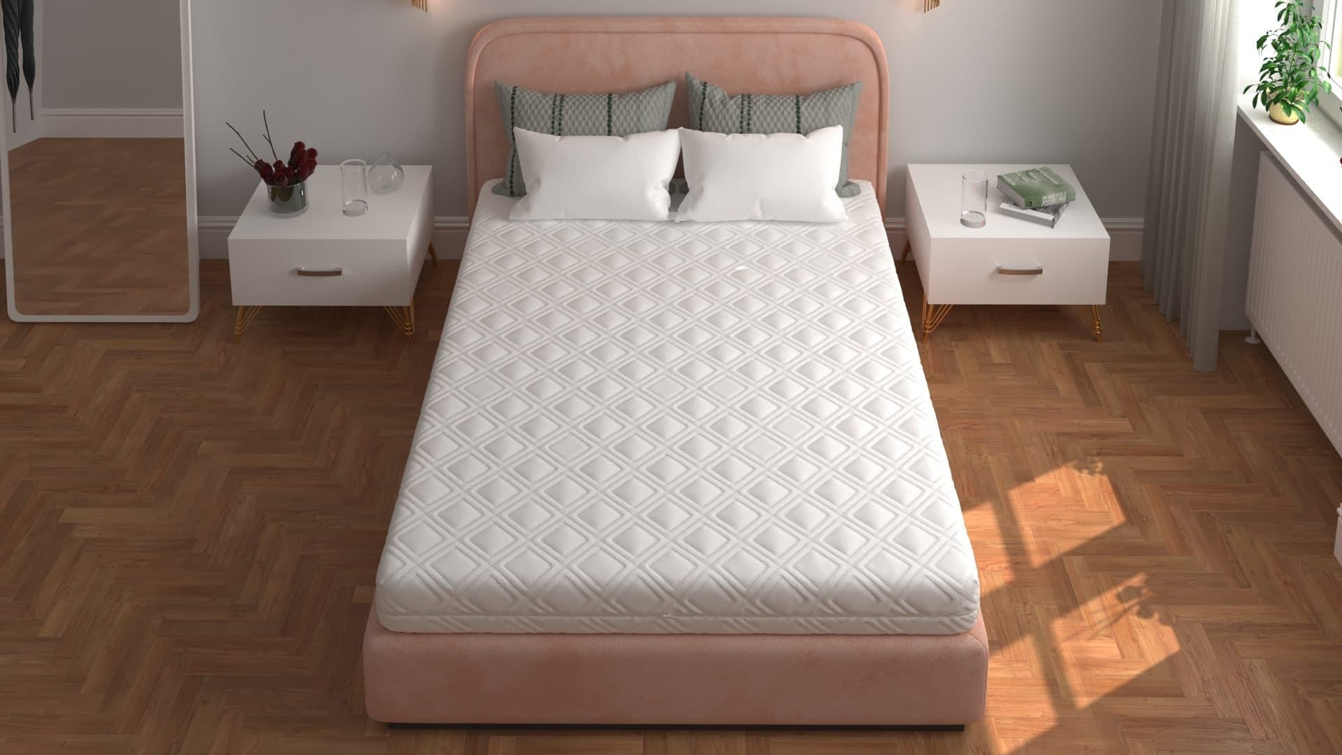 Saltea cu spumă poliuretanică 7 Zone SOMNART 100x200, înălțime 17 cm, ortopedică, husă detașabilă cu fermoar, fermitate medie - 3