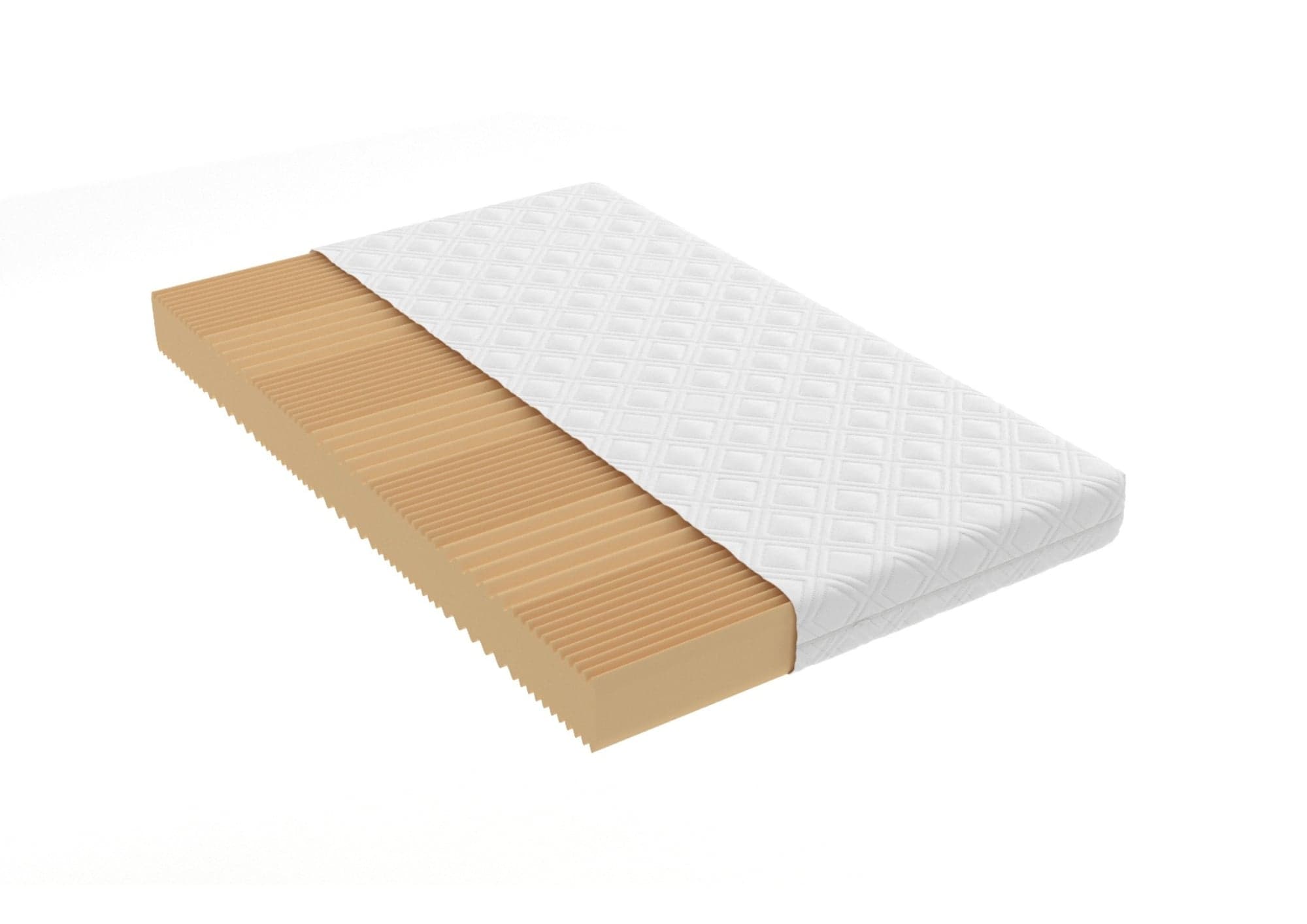 Saltea cu spumă poliuretanică 7 Zone SOMNART 140x200, înălțime 17 cm, ortopedică, husă detașabilă cu fermoar, fermitate medie - 2