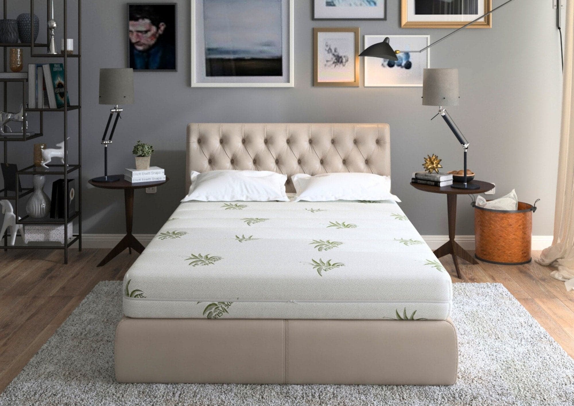 Saltea cu memorie SomnART XXL Memory Plus 200x200, înălțime 25cm, pentru persoane supraponderale, husă Aloe Vera detașabilă, rulată, fermitate mare - 4