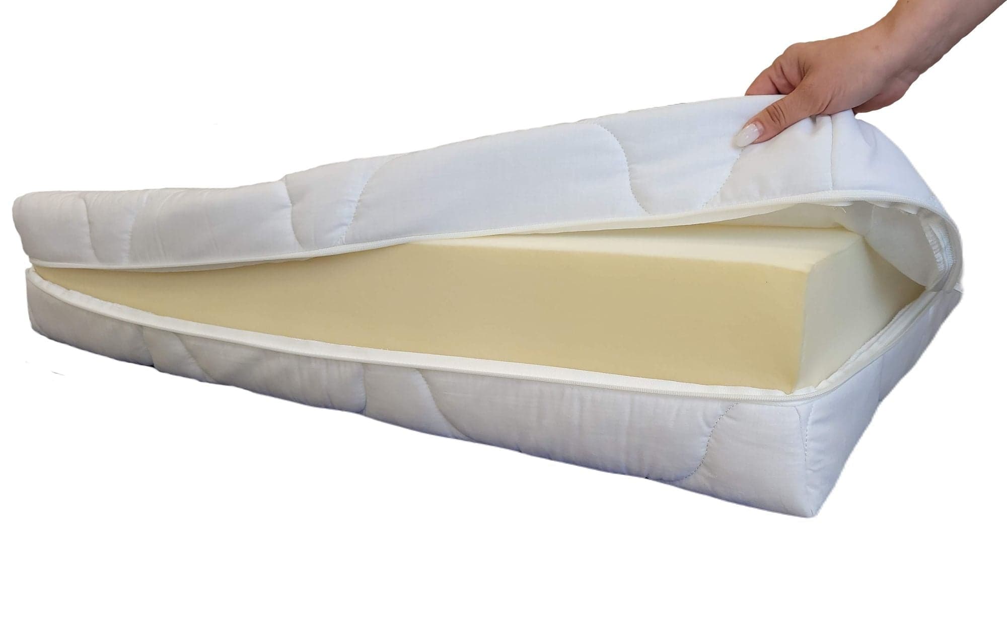 Husa saltea 140x200x16, policotton, matlasata, lavabila, detasabila, cu fermoar 4 laturi - 2