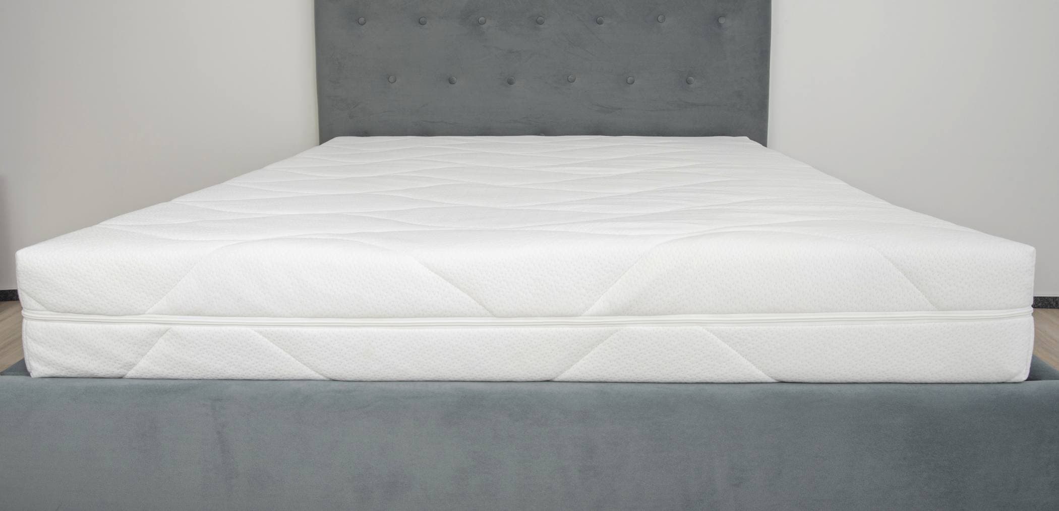 Husa saltea matlasata Somnart, 160x200x20 cm, tricot, fermoar alb 4 laturi - 3