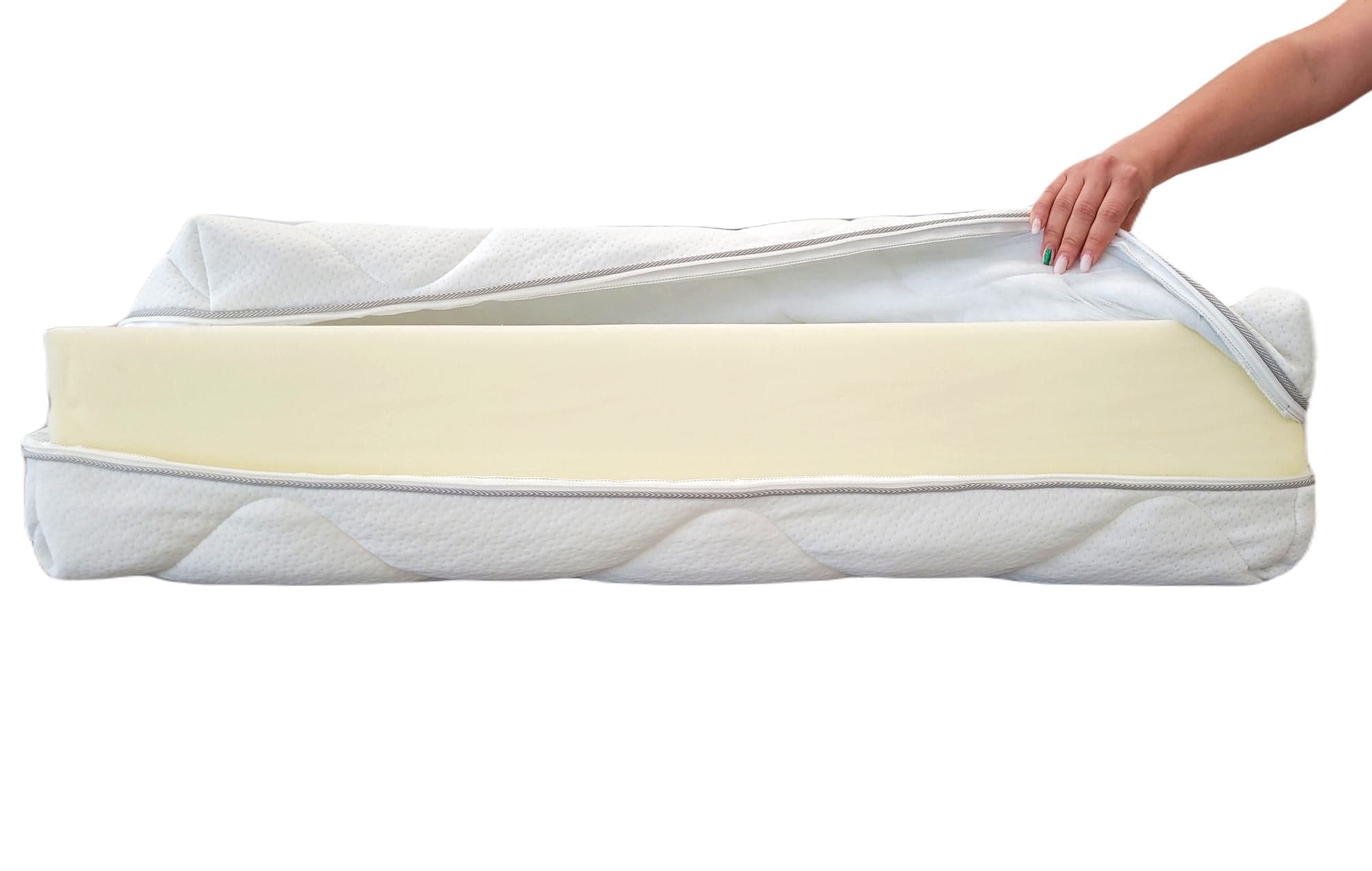 Husa saltea 140x200x18, matlasata,  lavabila, detasabila, cu fermoar 4 laturi