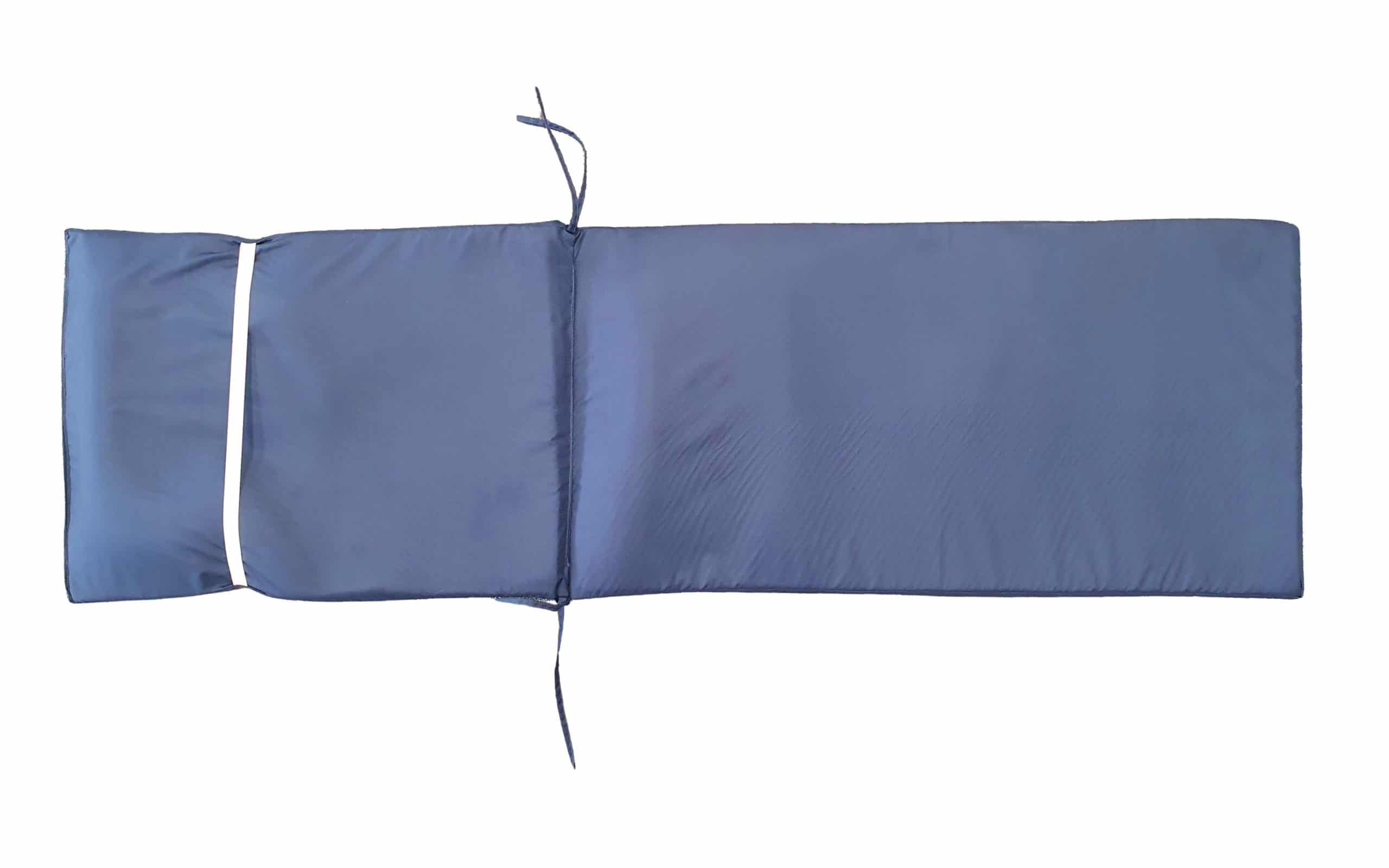Saltea cu spumă poliuretanică Somnart 60x190, înălțime 4.5 cm, pentru șezlong, doua segmente, husă impermeabilă, culoare bleumarin - 3