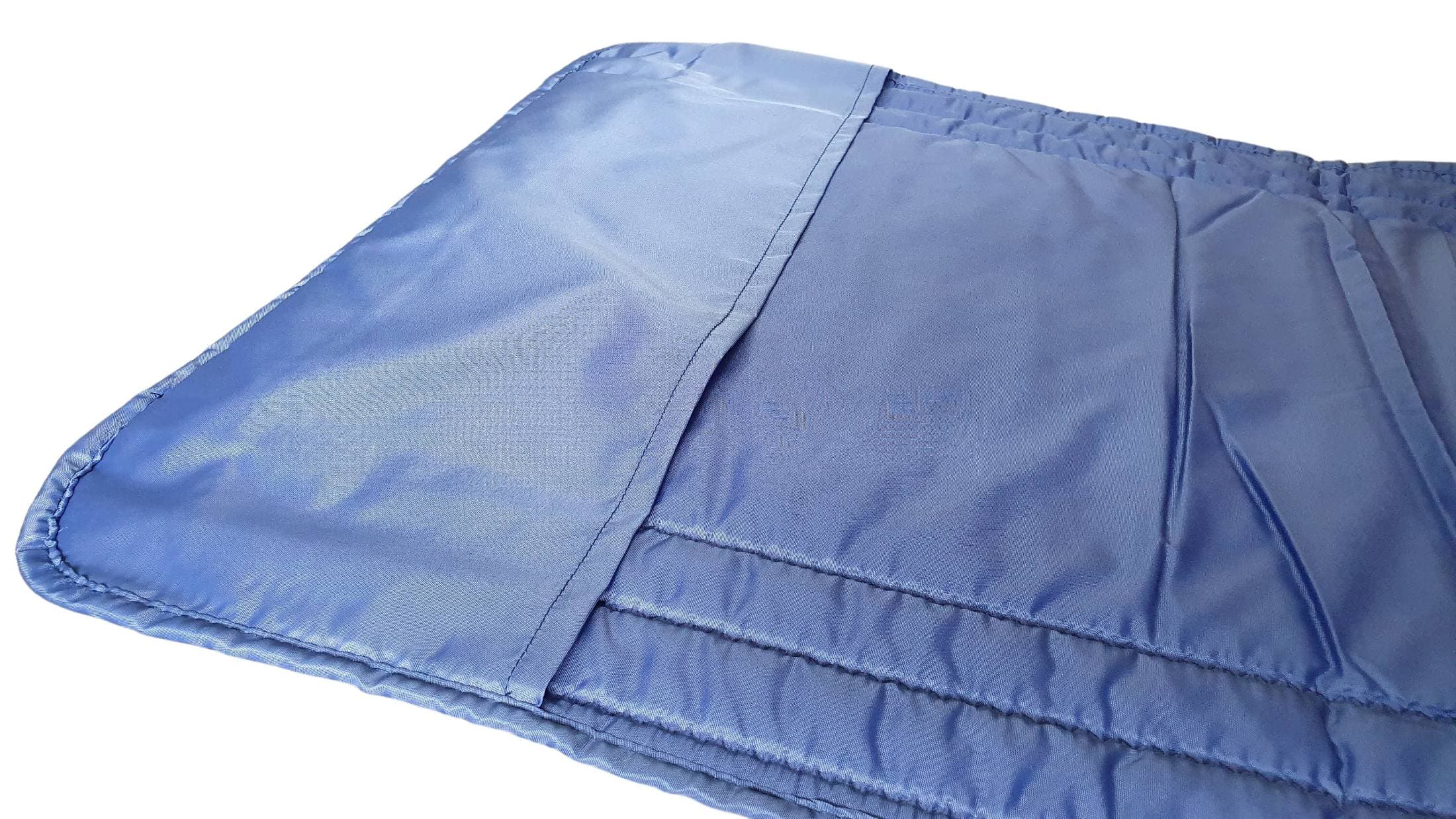 Saltea cu interior vatelină Somnart 60x190, înălțime 1 cm, pentru șezlong, două segmente, husă impermeabilă, culoare bleumarin - 3