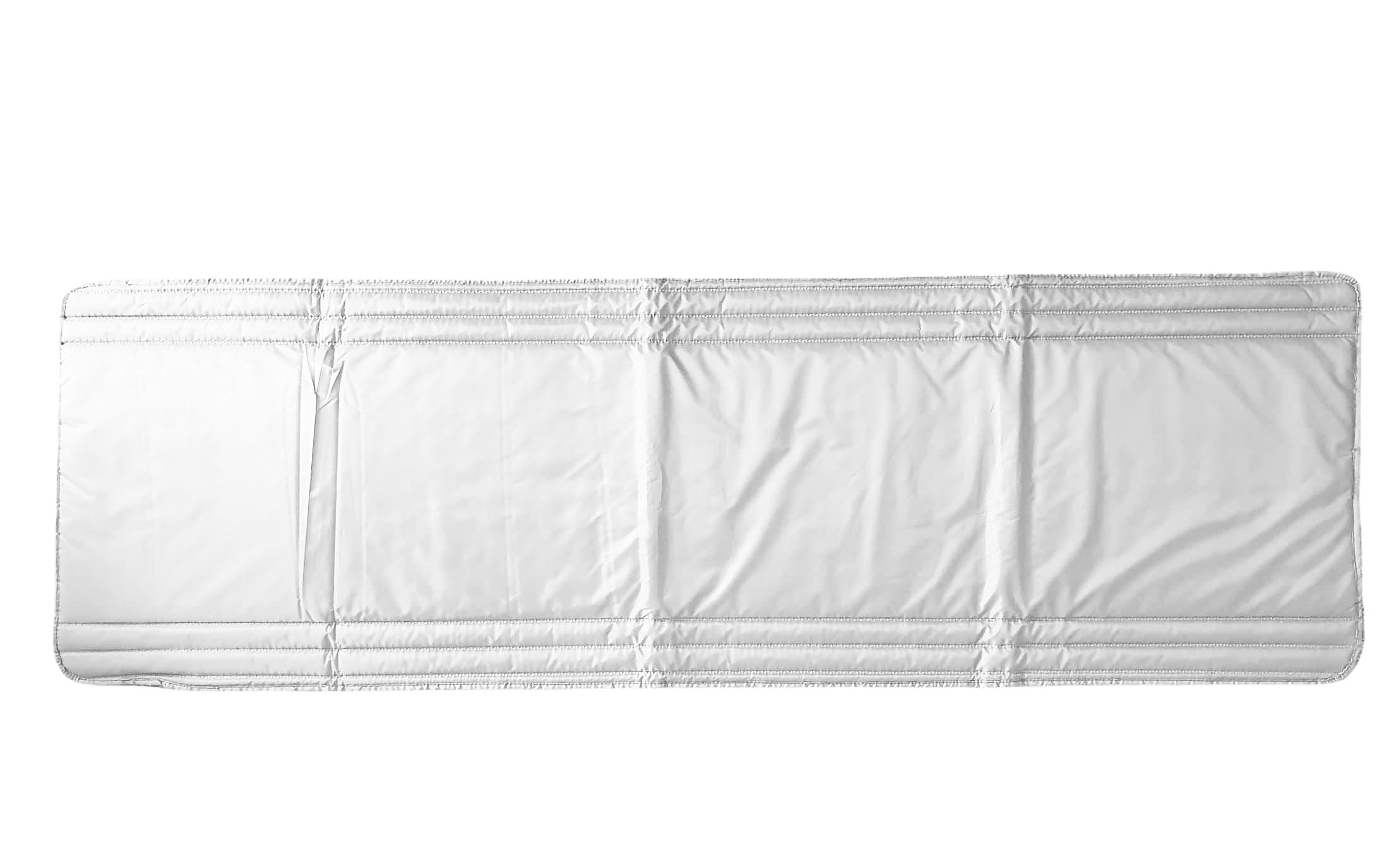 Saltea cu interior vatelină Somnart 60x190, înălțime 1 cm, pentru șezlong, două segmente, husă impermeabilă, culoare gri - 3