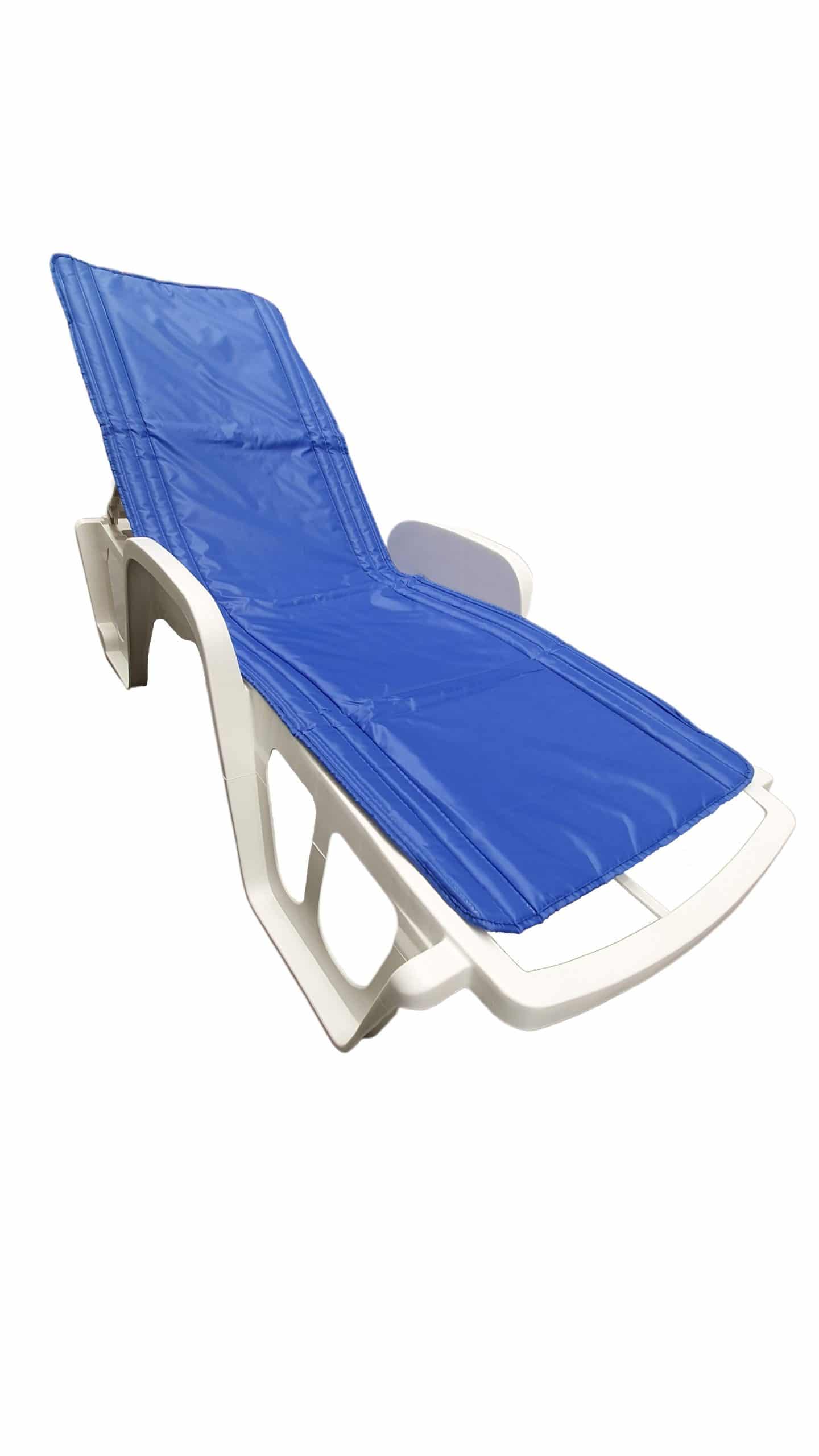 Saltea cu interior vatelină Somnart 60x190, înălțime 1 cm, pentru șezlong, două segmente, husă impermeabilă, culoare bleumarin - 6