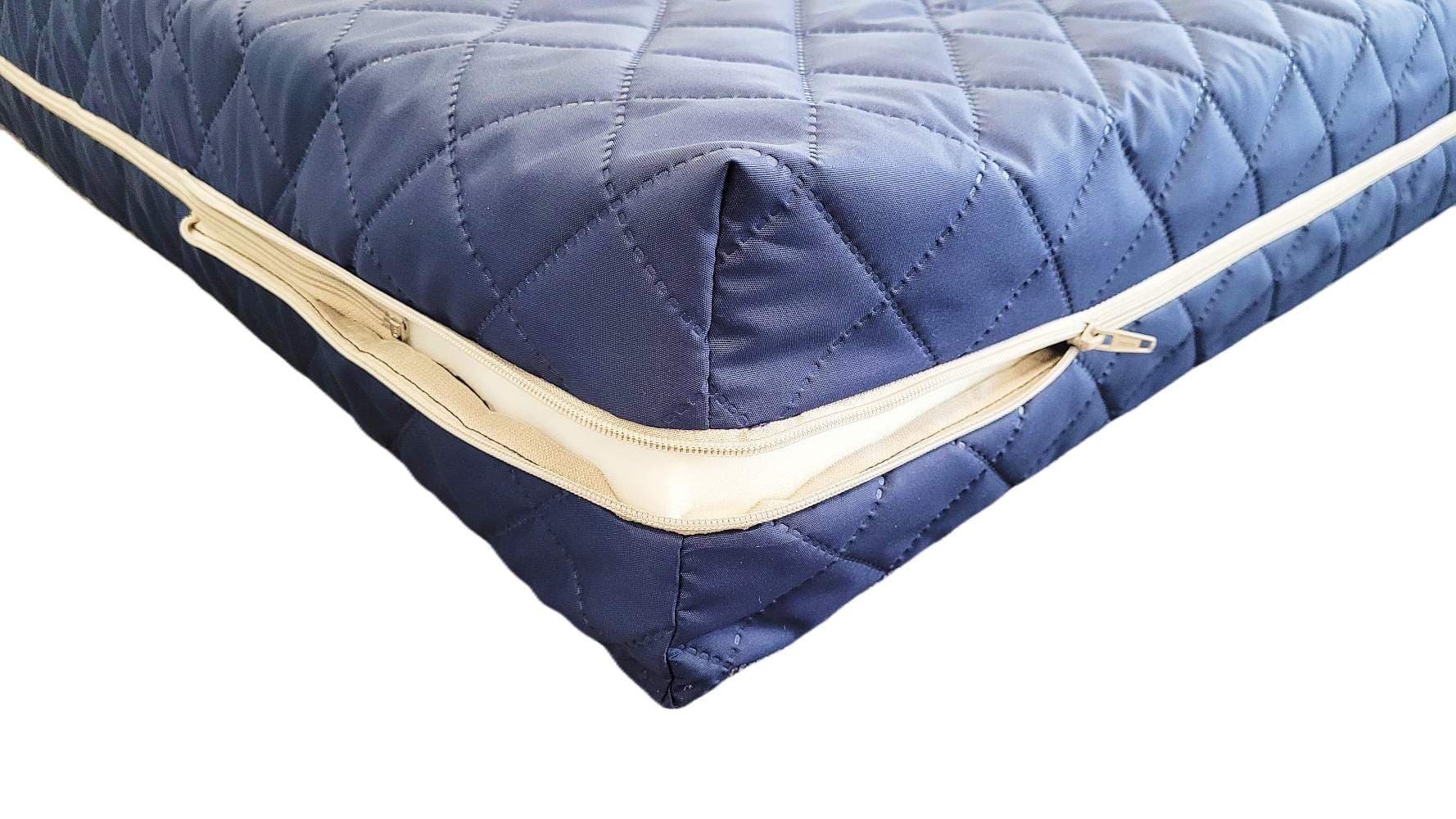 Saltea cu burete Somnart 90x190, înălțime 10 cm, husa impermeabilă matlasată cu vatelina, detașabilă, lavabilă, cu fermoar, fermitate medie - 3